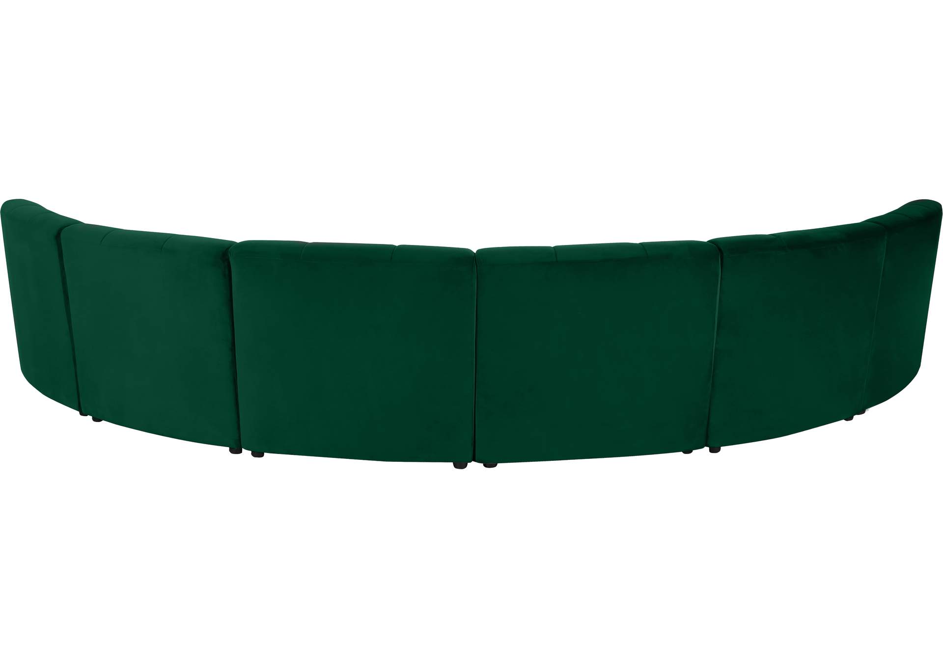 Limitless Green Velvet 6 Piece . Modular Sectional,Meridian Furniture