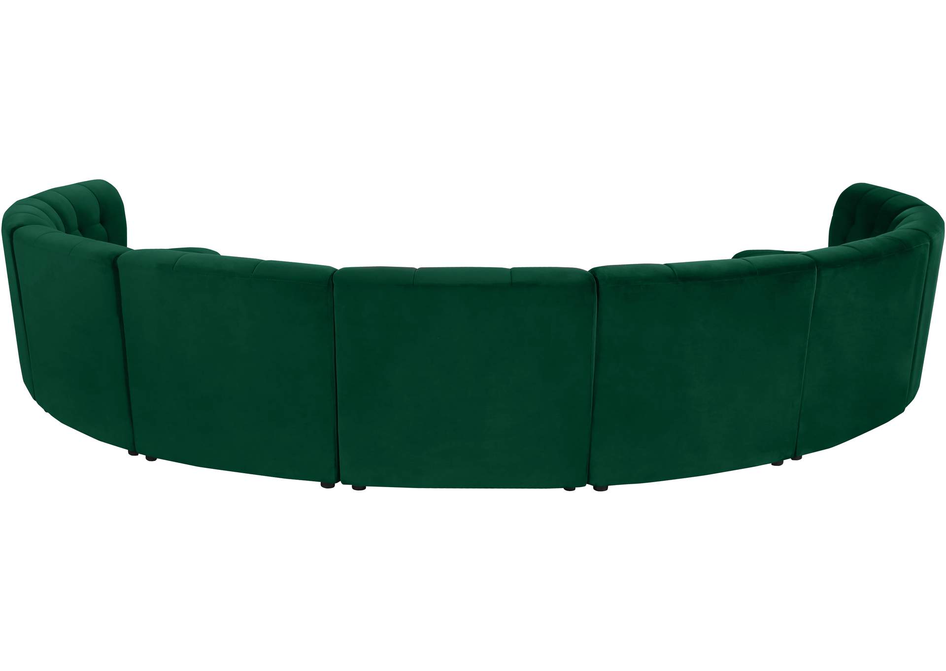 Limitless Green Velvet 9 Piece Modular Sectional,Meridian Furniture