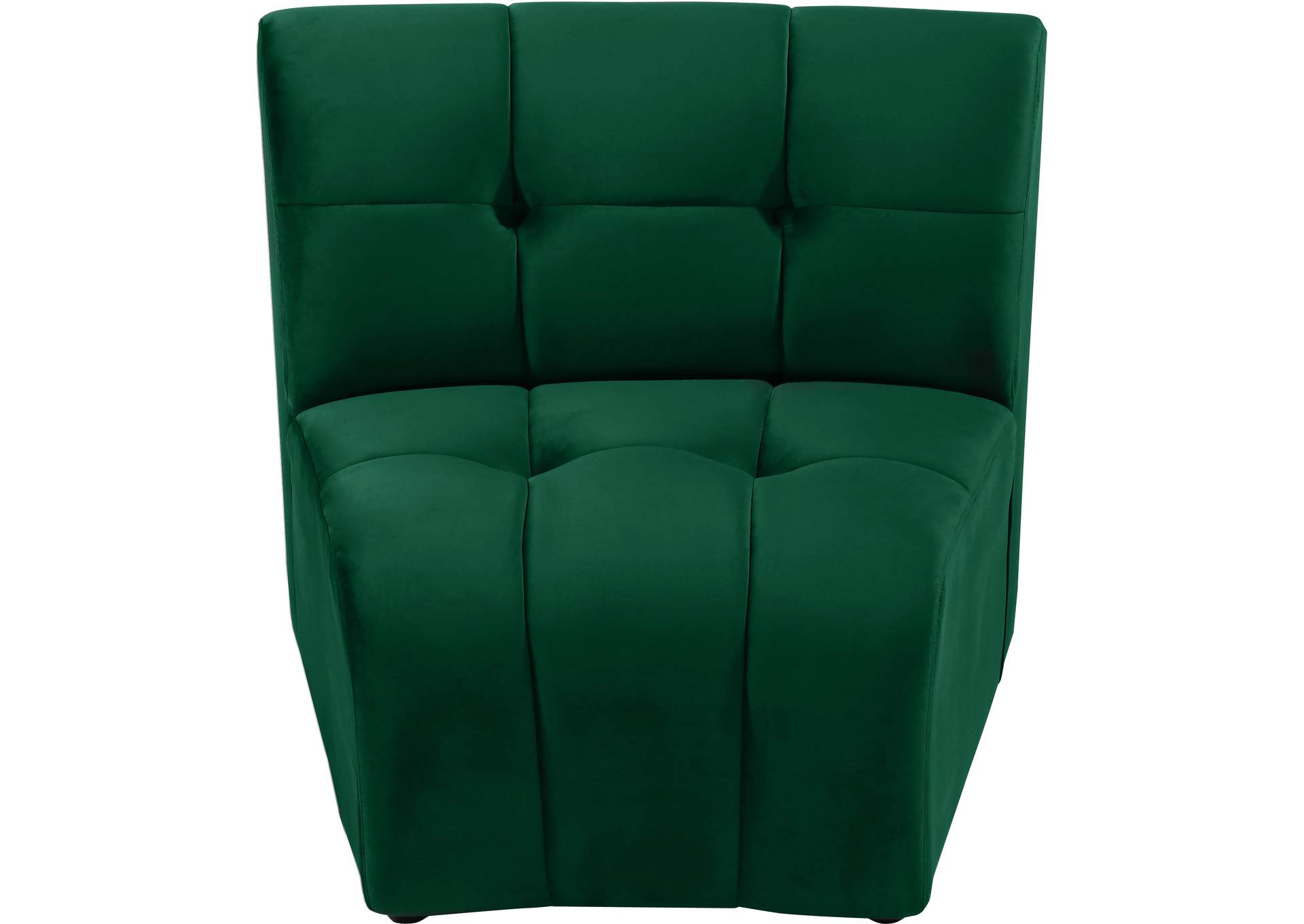 Limitless Green Velvet Modular Chair,Meridian Furniture