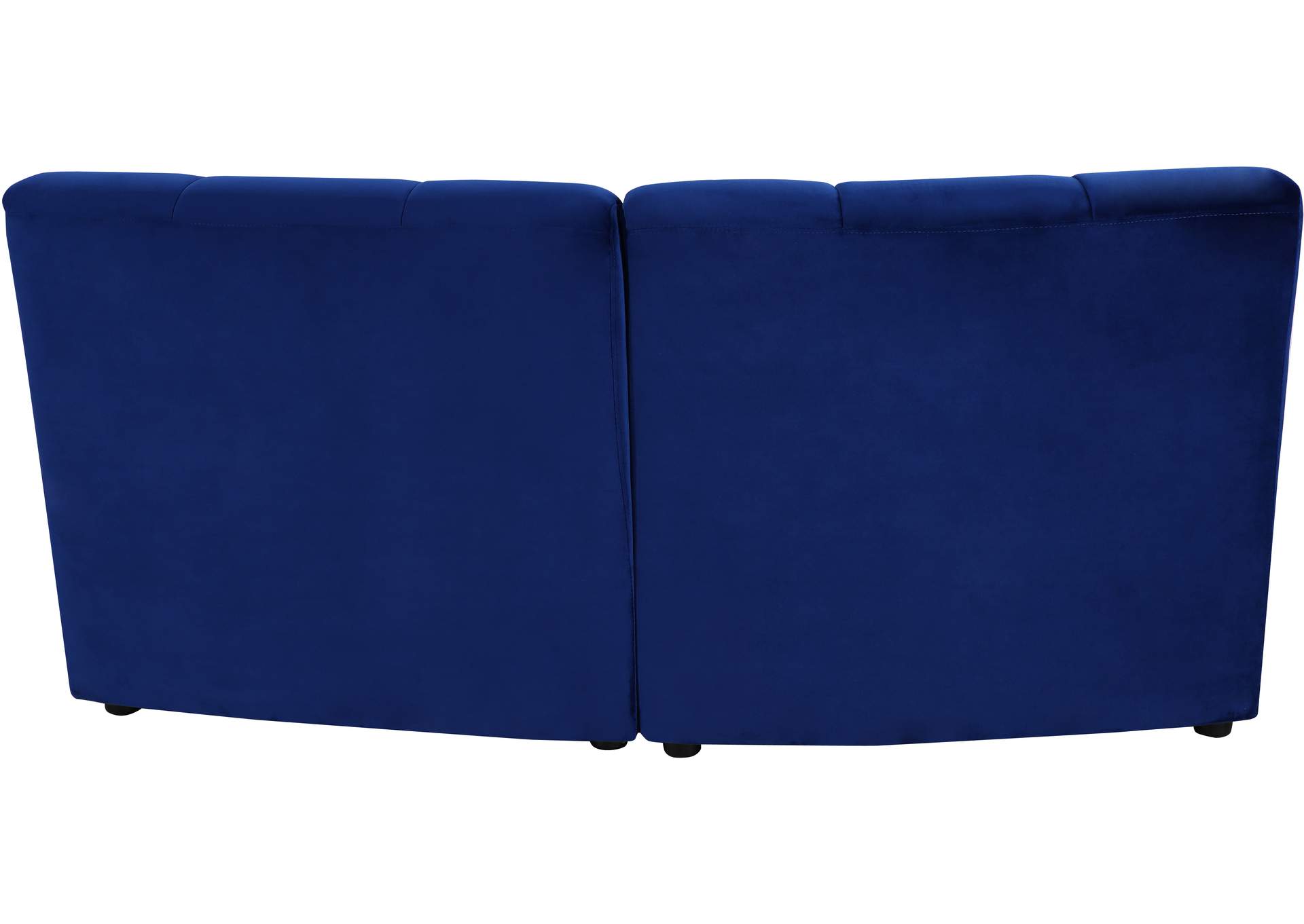 Limitless Navy Velvet 2 Piece Modular Sectional,Meridian Furniture