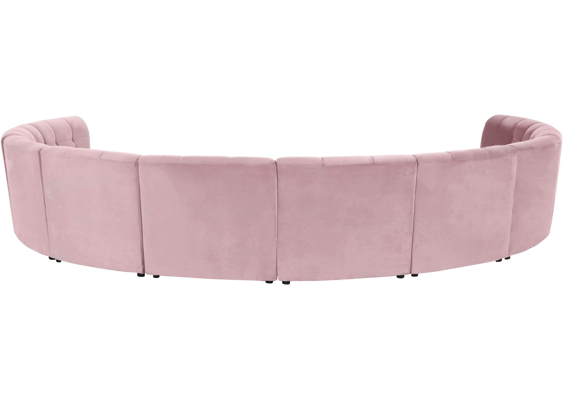 Limitless Pink Velvet 10 Piece Modular Sectional,Meridian Furniture