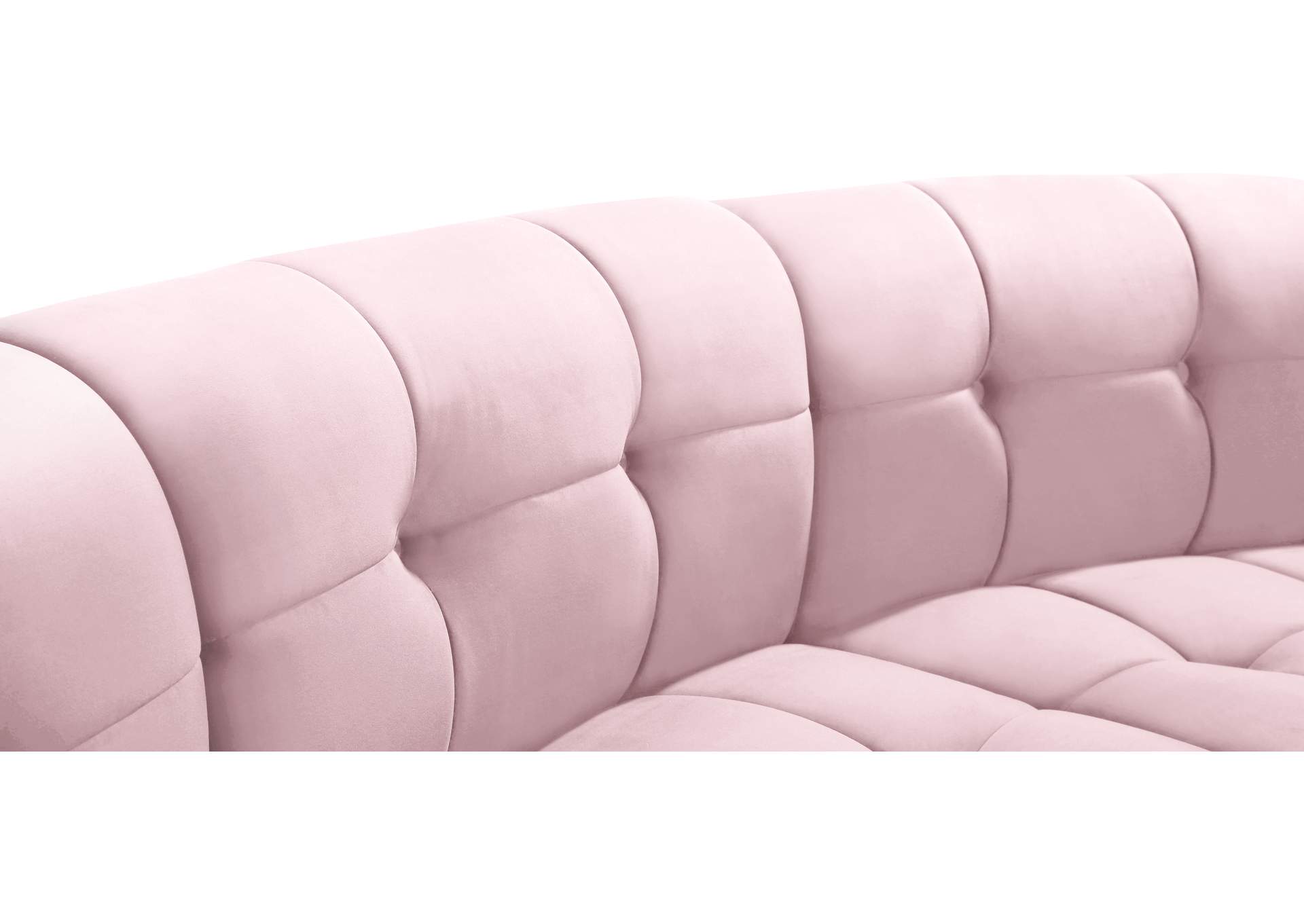 Limitless Pink Velvet 14 Piece Modular Sectional,Meridian Furniture