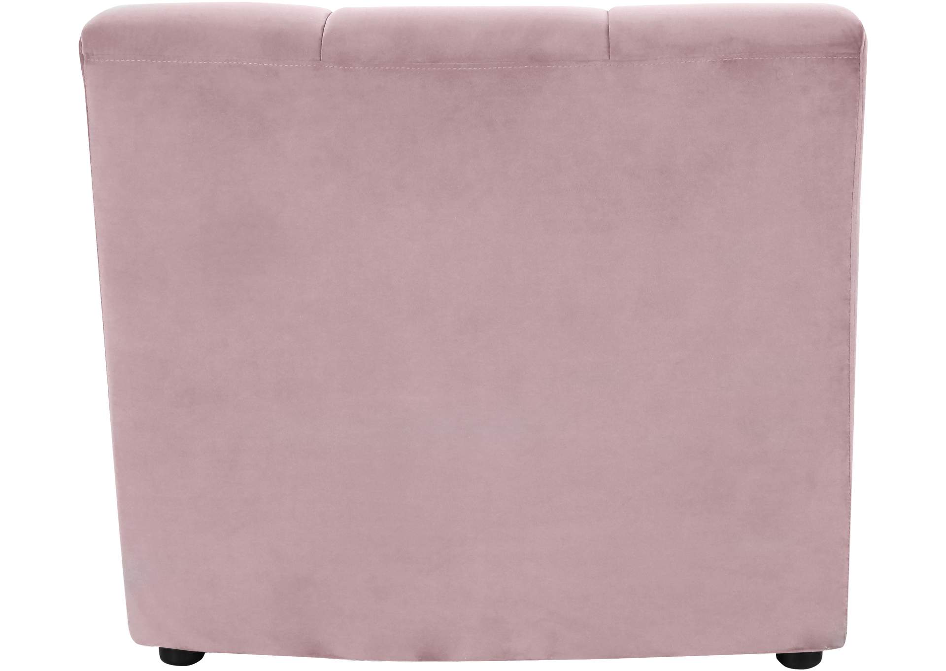 Limitless Pink Velvet Modular Chair,Meridian Furniture