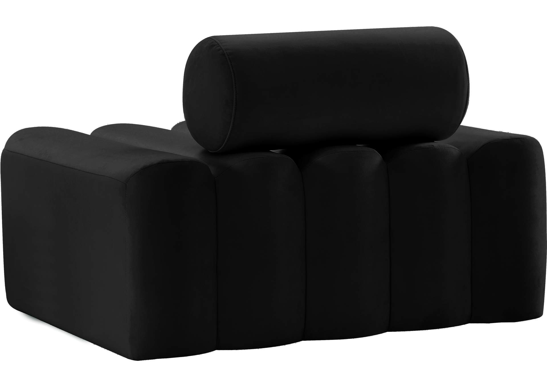 Melody Black Velvet Chair,Meridian Furniture