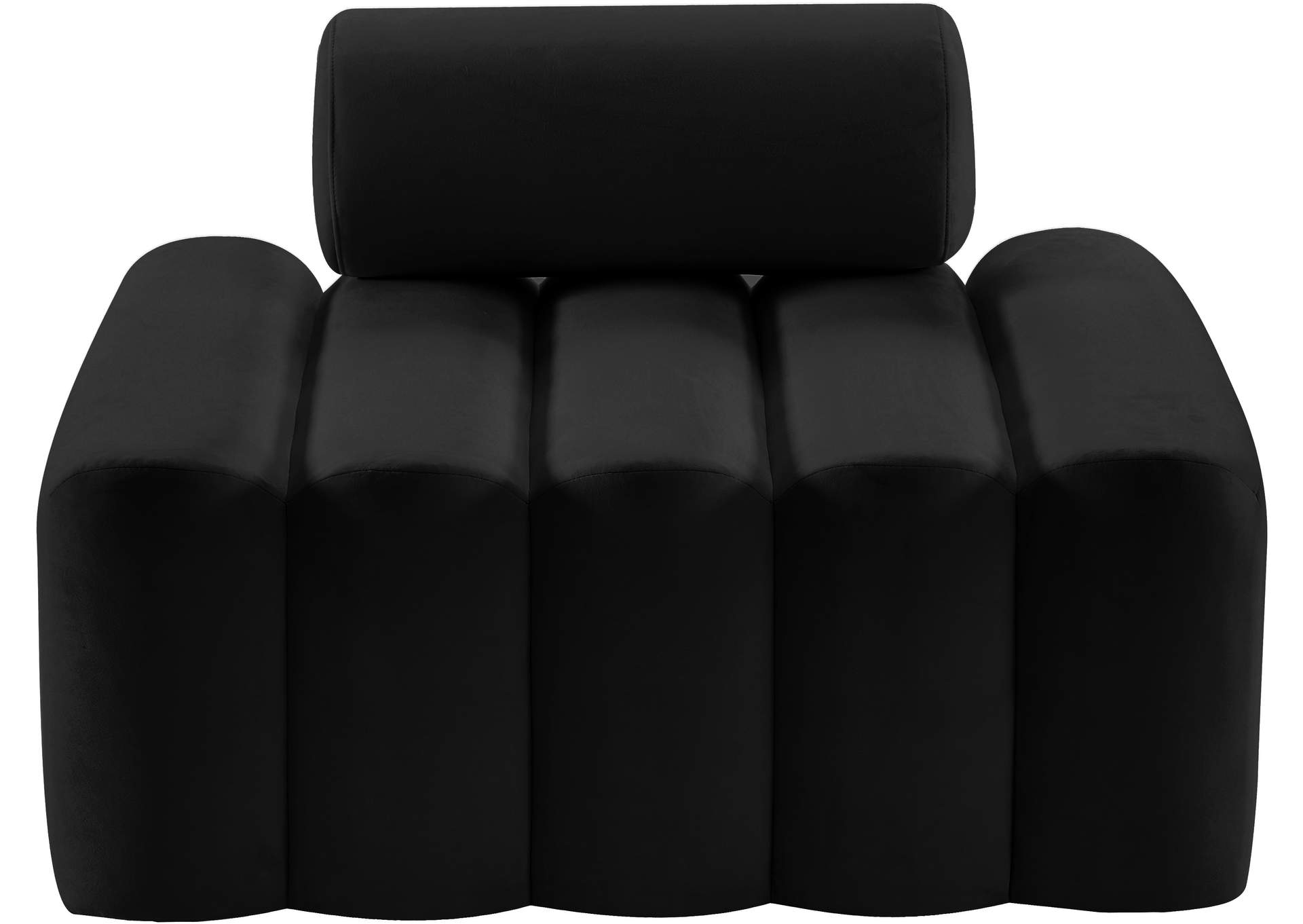 Melody Black Velvet Chair,Meridian Furniture