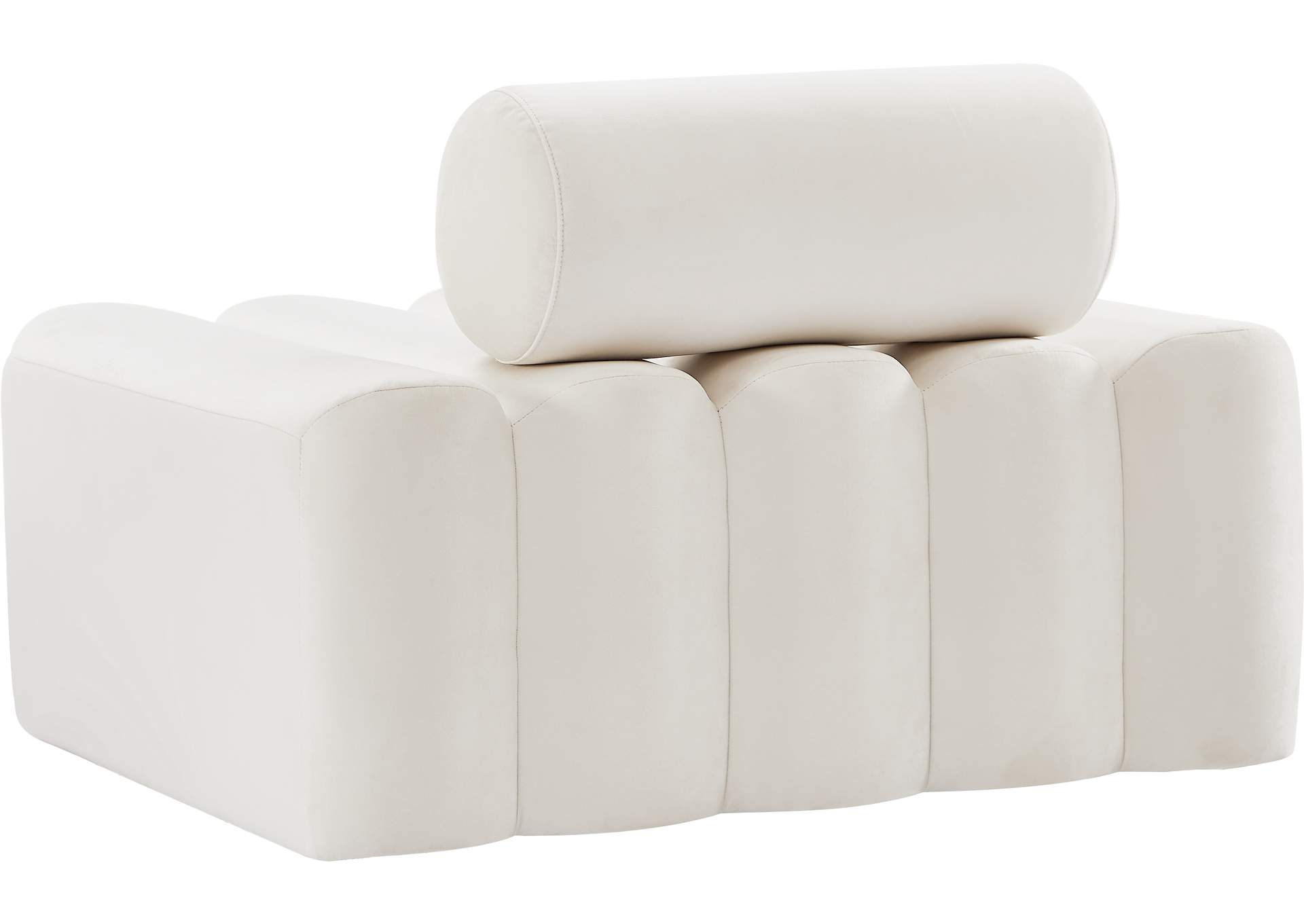 Melody Cream Velvet Chair,Meridian Furniture