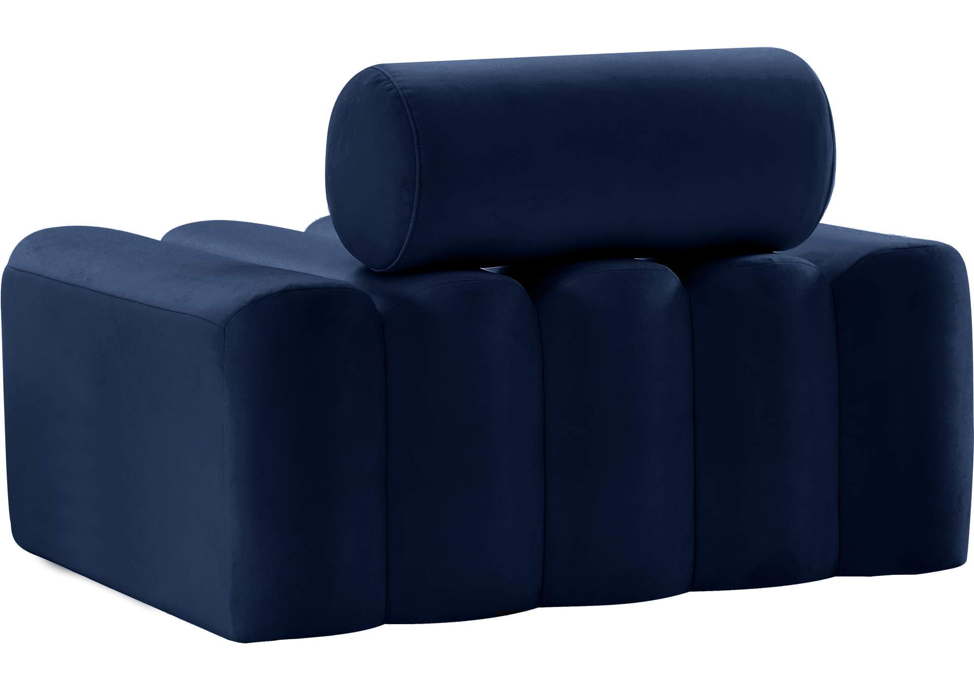 Melody Navy Velvet Chair,Meridian Furniture