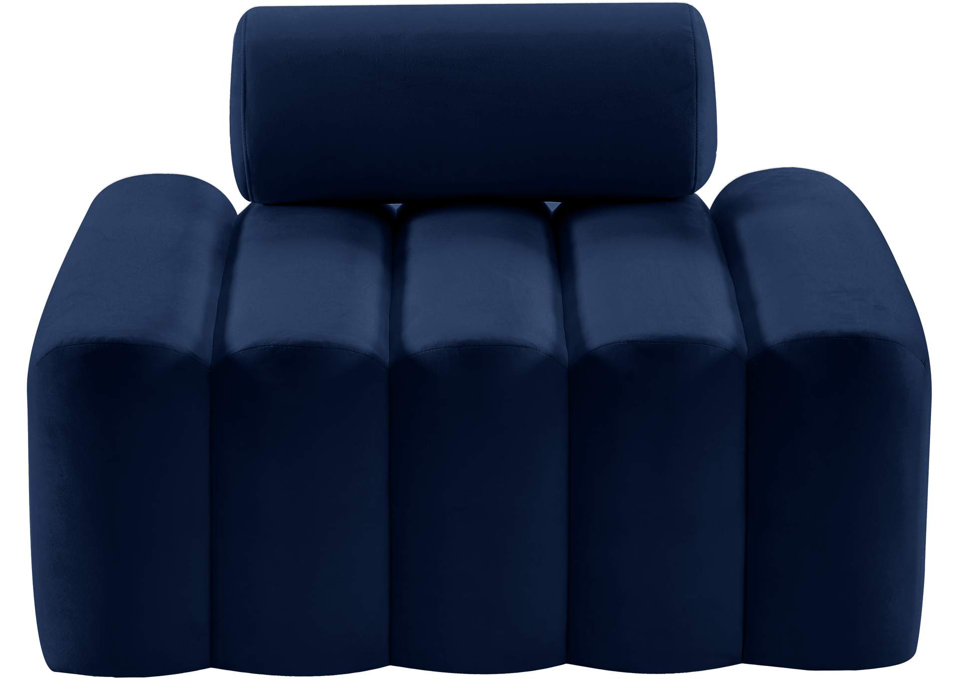 Melody Navy Velvet Chair,Meridian Furniture