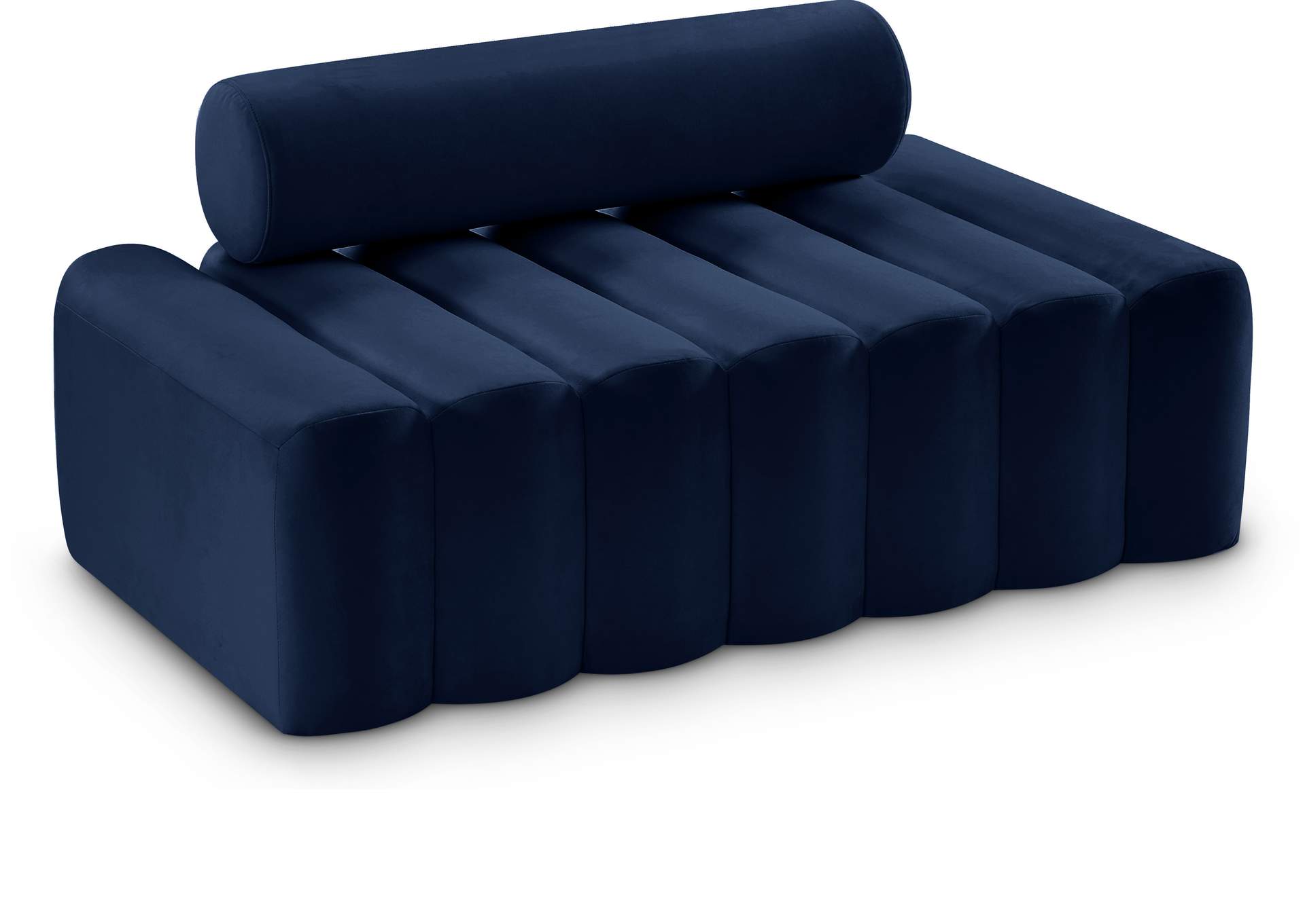 Melody Navy Velvet Loveseat,Meridian Furniture