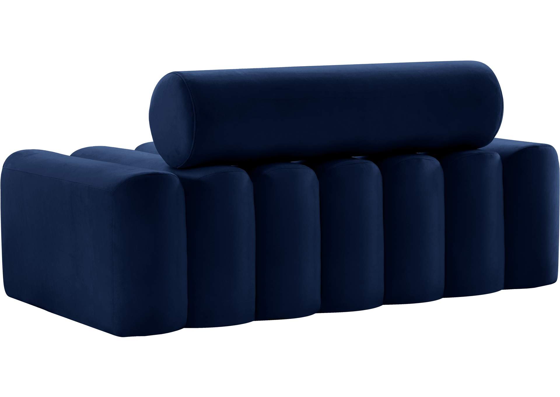 Melody Navy Velvet Loveseat,Meridian Furniture