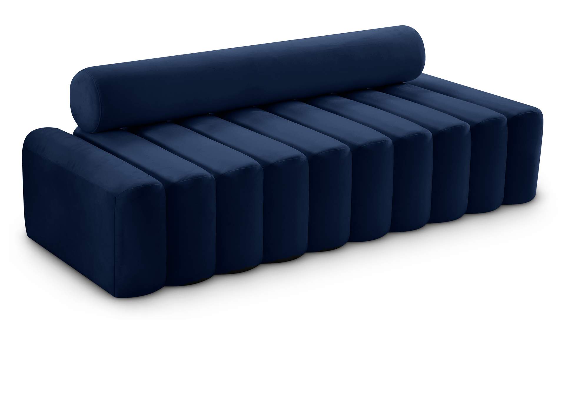 Melody Navy Velvet Sofa,Meridian Furniture