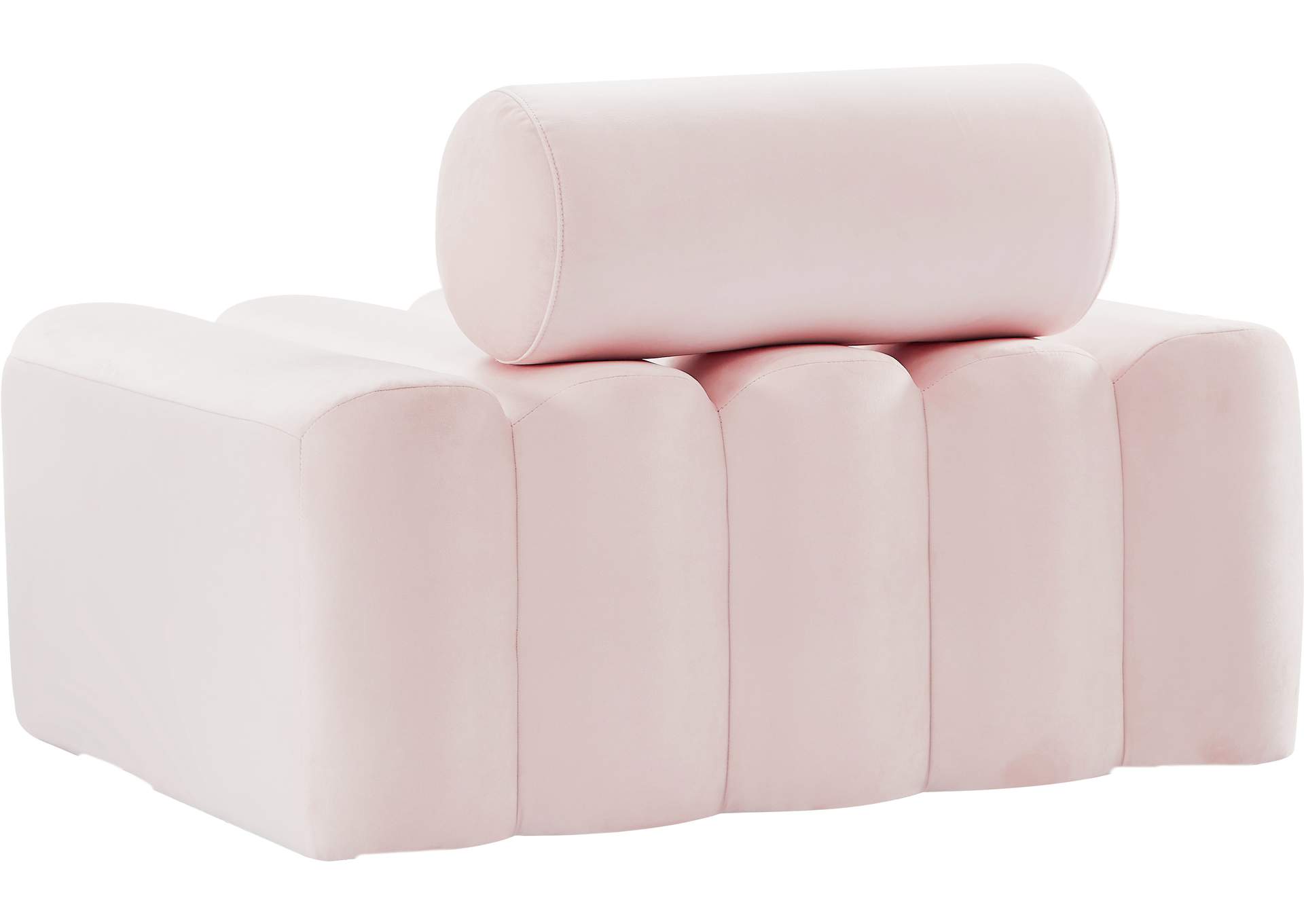 Melody Pink Velvet Chair,Meridian Furniture