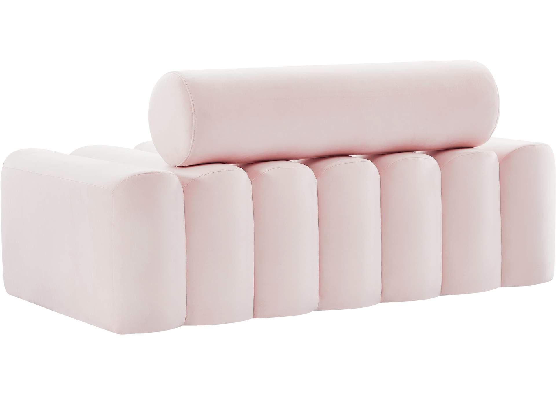 Melody Pink Velvet Loveseat,Meridian Furniture