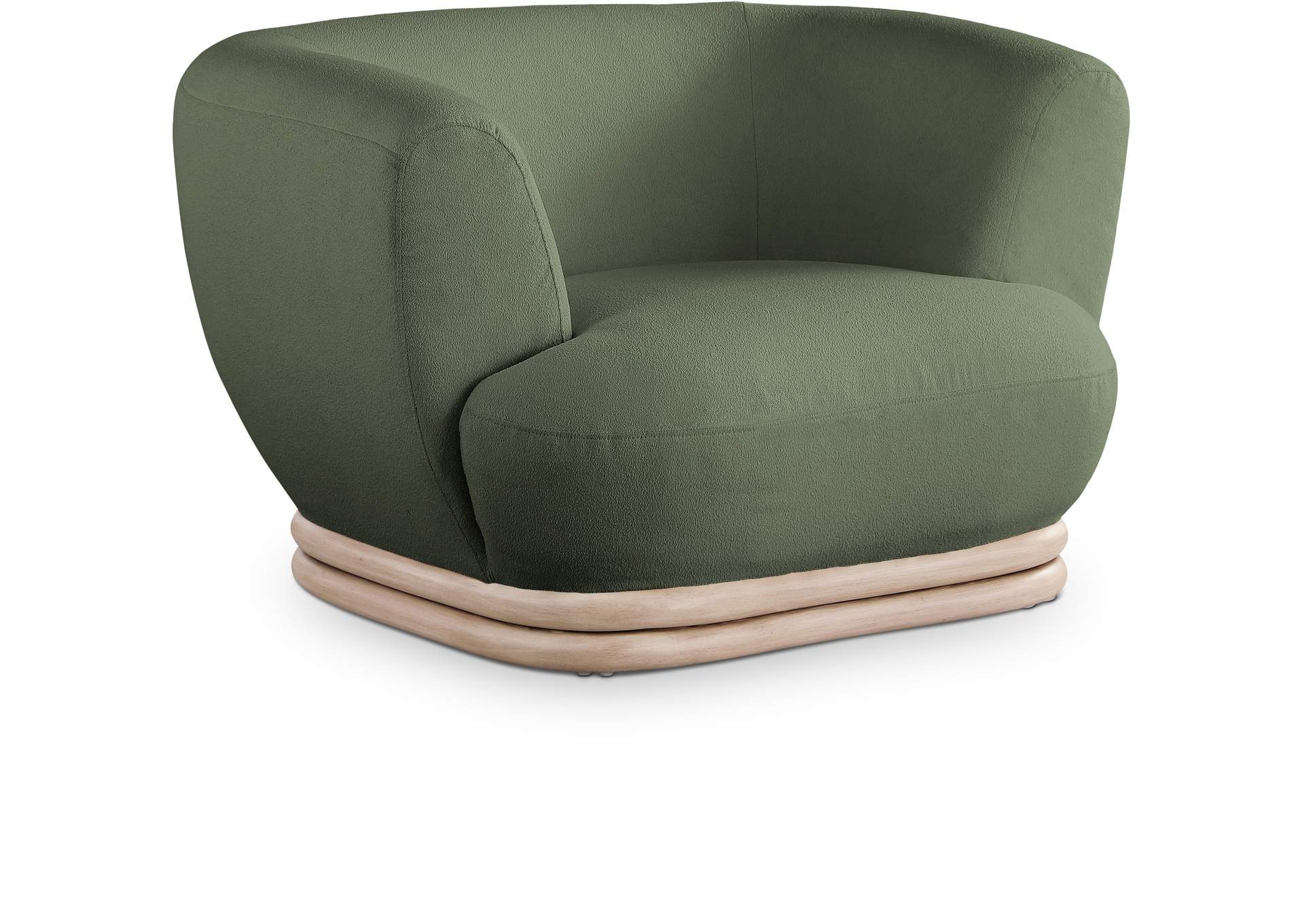 Kipton Green Boucle Fabric Chair,Meridian Furniture