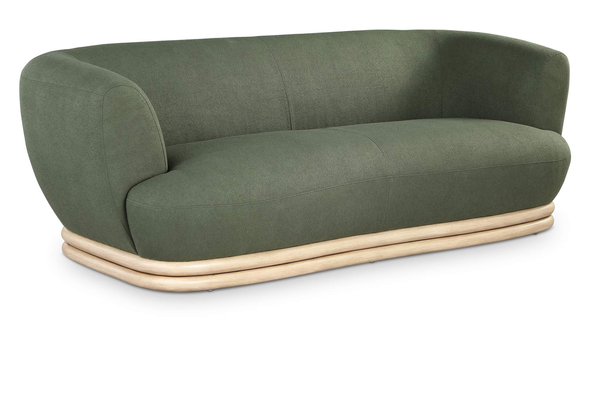 Kipton Green Boucle Fabric Sofa,Meridian Furniture