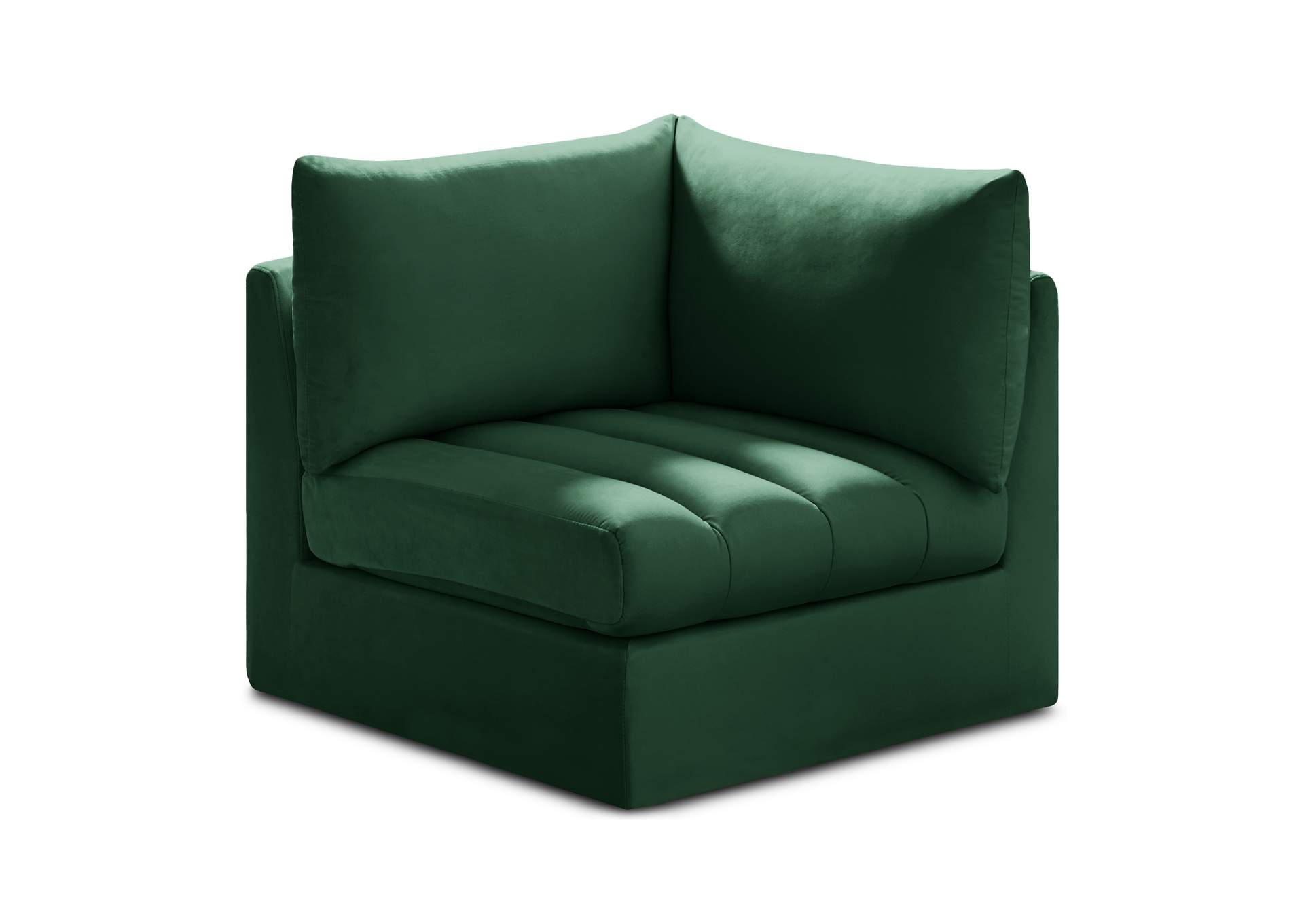 Jacob Green Velvet Corner,Meridian Furniture