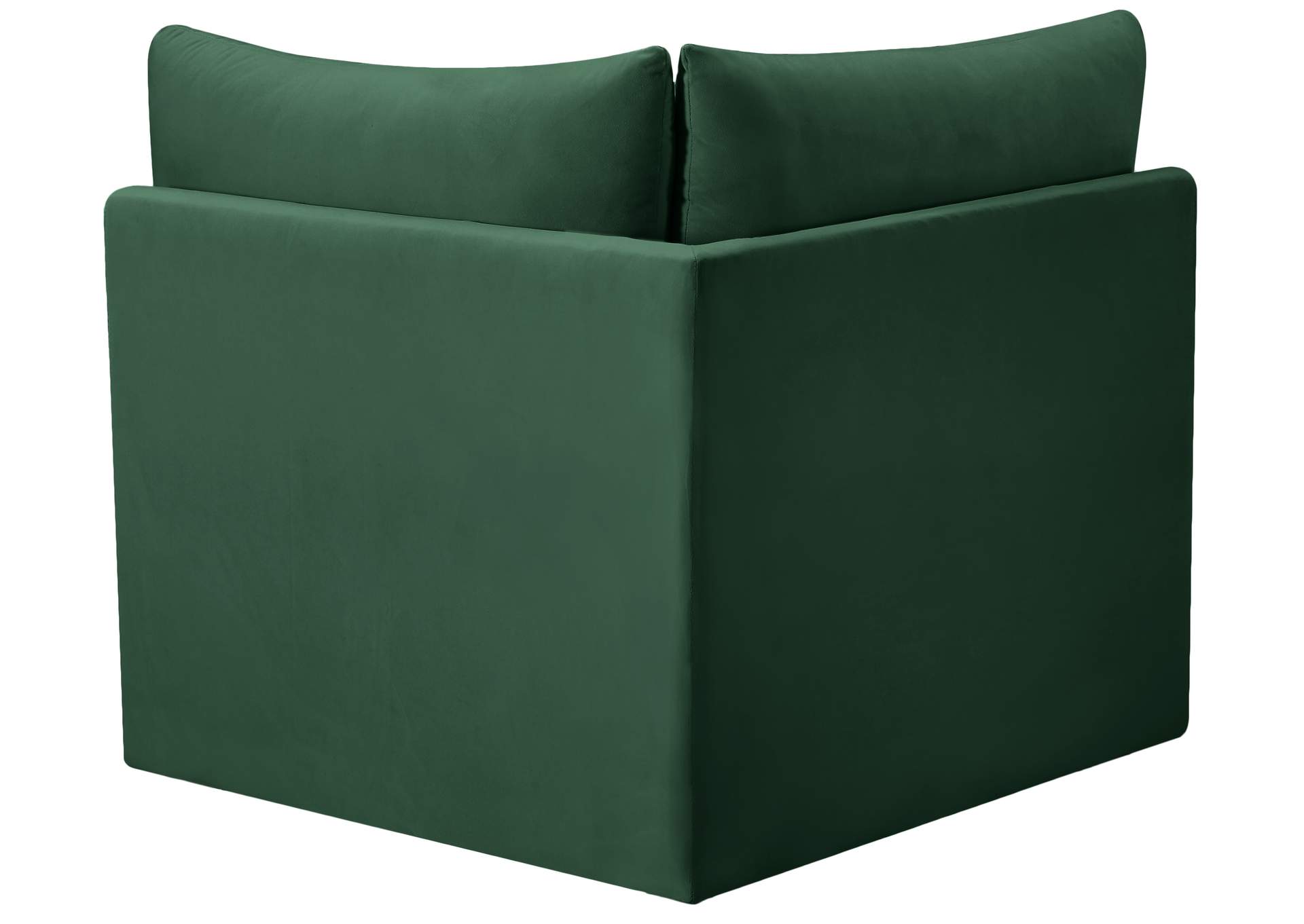 Jacob Green Velvet Corner,Meridian Furniture