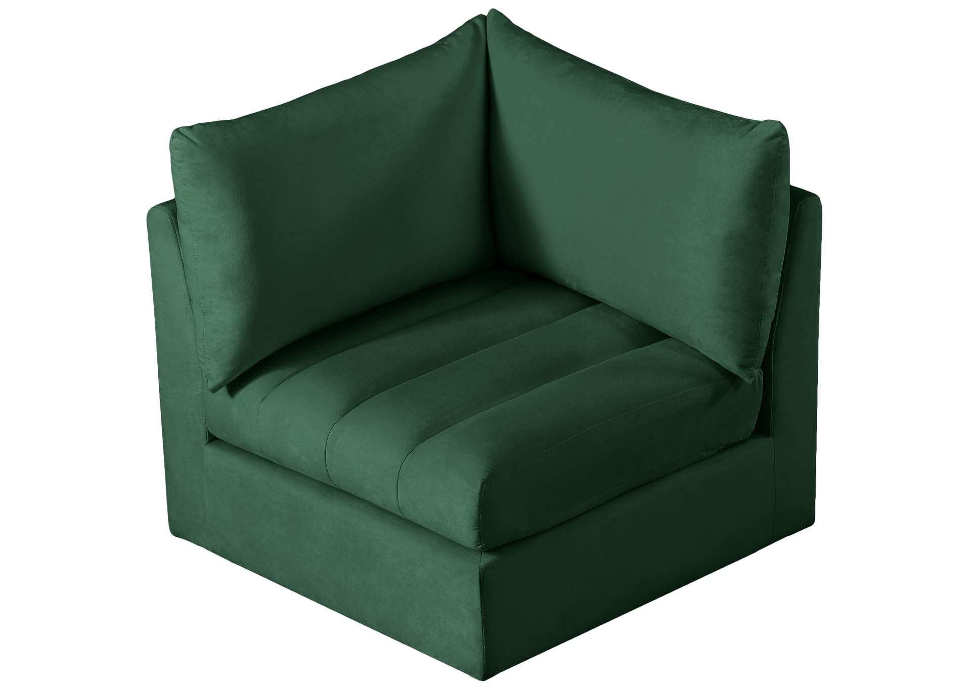 Jacob Green Velvet Corner,Meridian Furniture