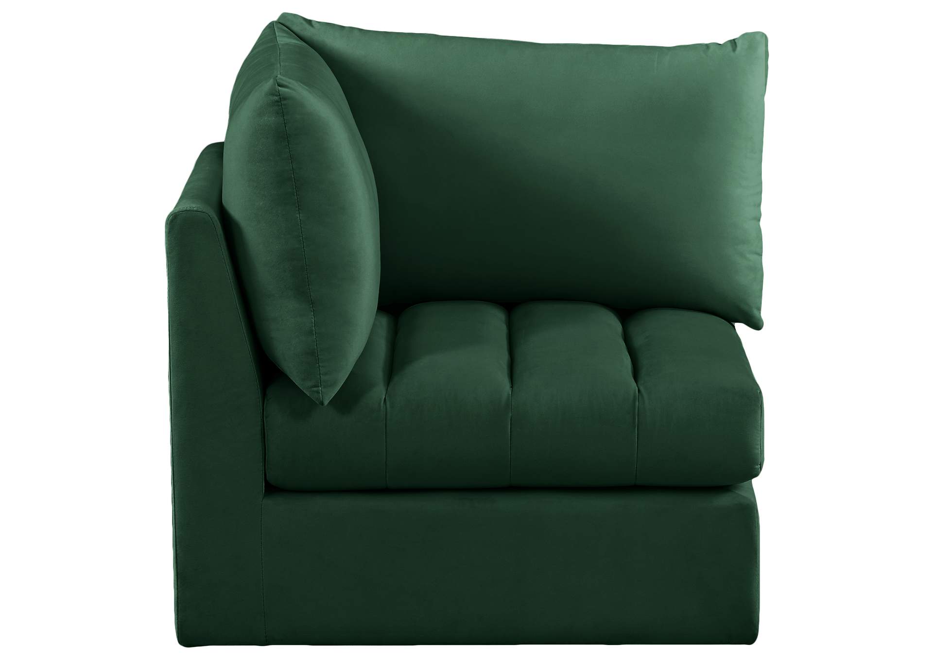 Jacob Green Velvet Corner,Meridian Furniture