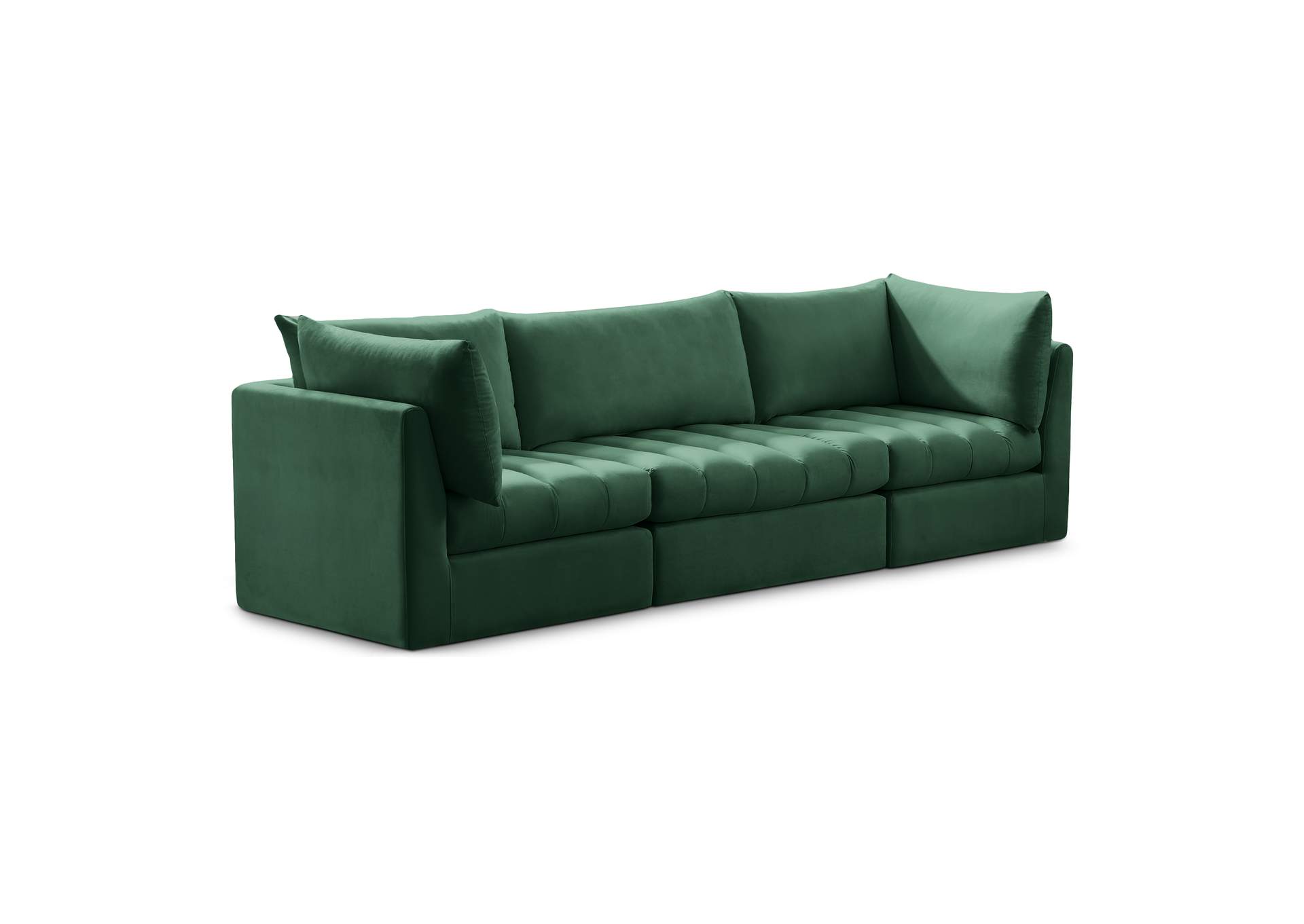 Jacob Green Velvet Modular Sofa,Meridian Furniture