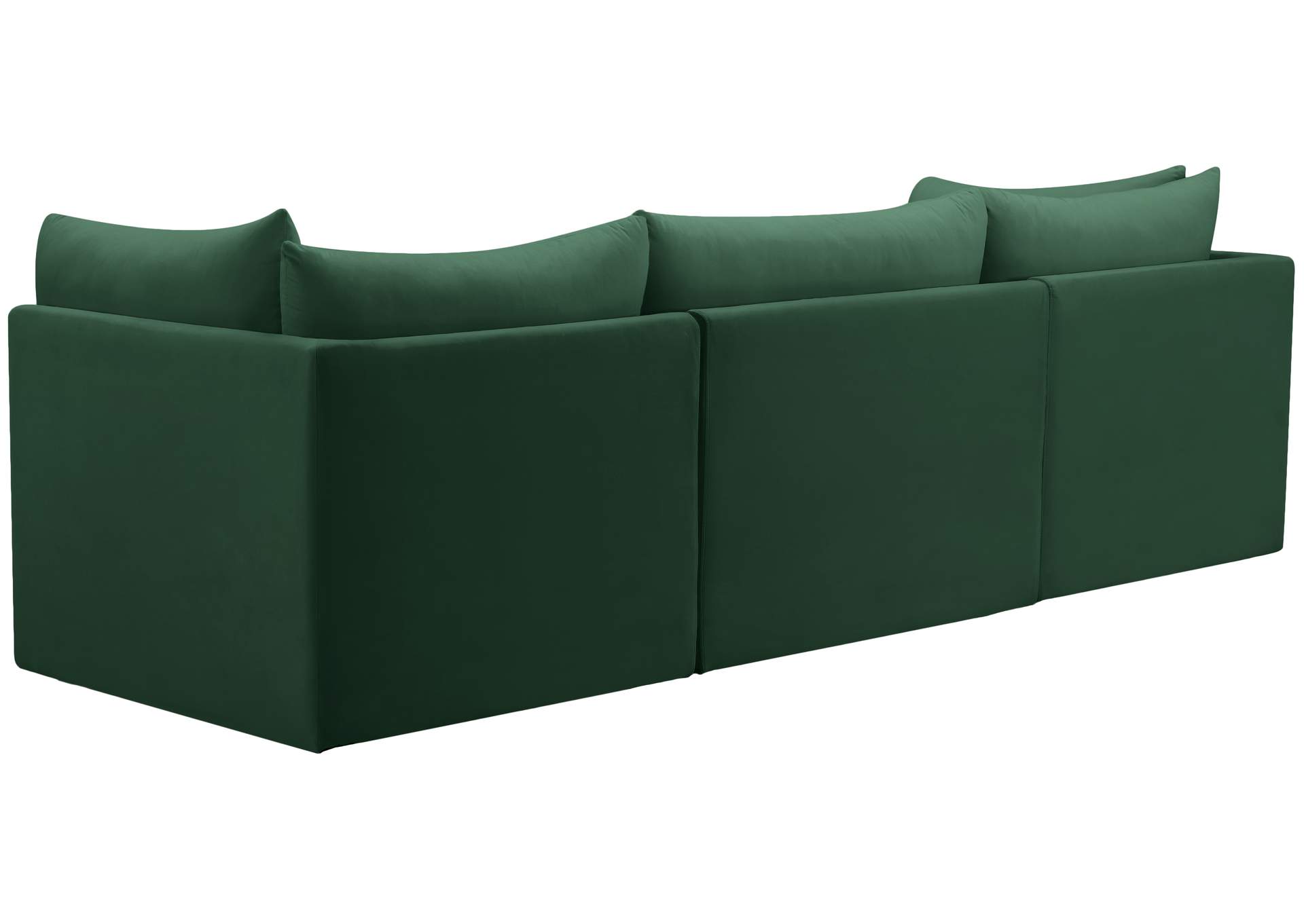 Jacob Green Velvet Modular Sofa,Meridian Furniture