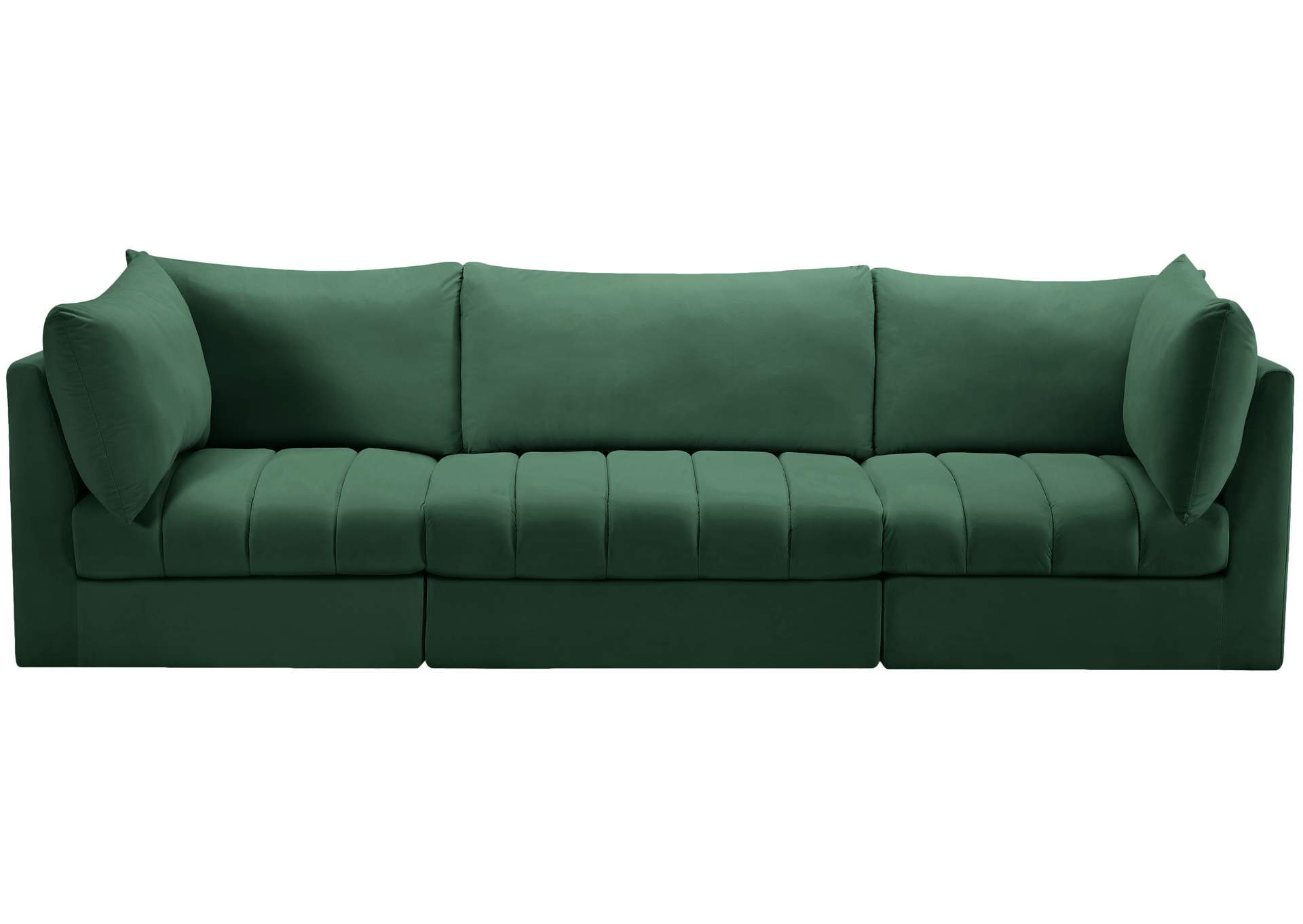 Jacob Green Velvet Modular Sofa,Meridian Furniture