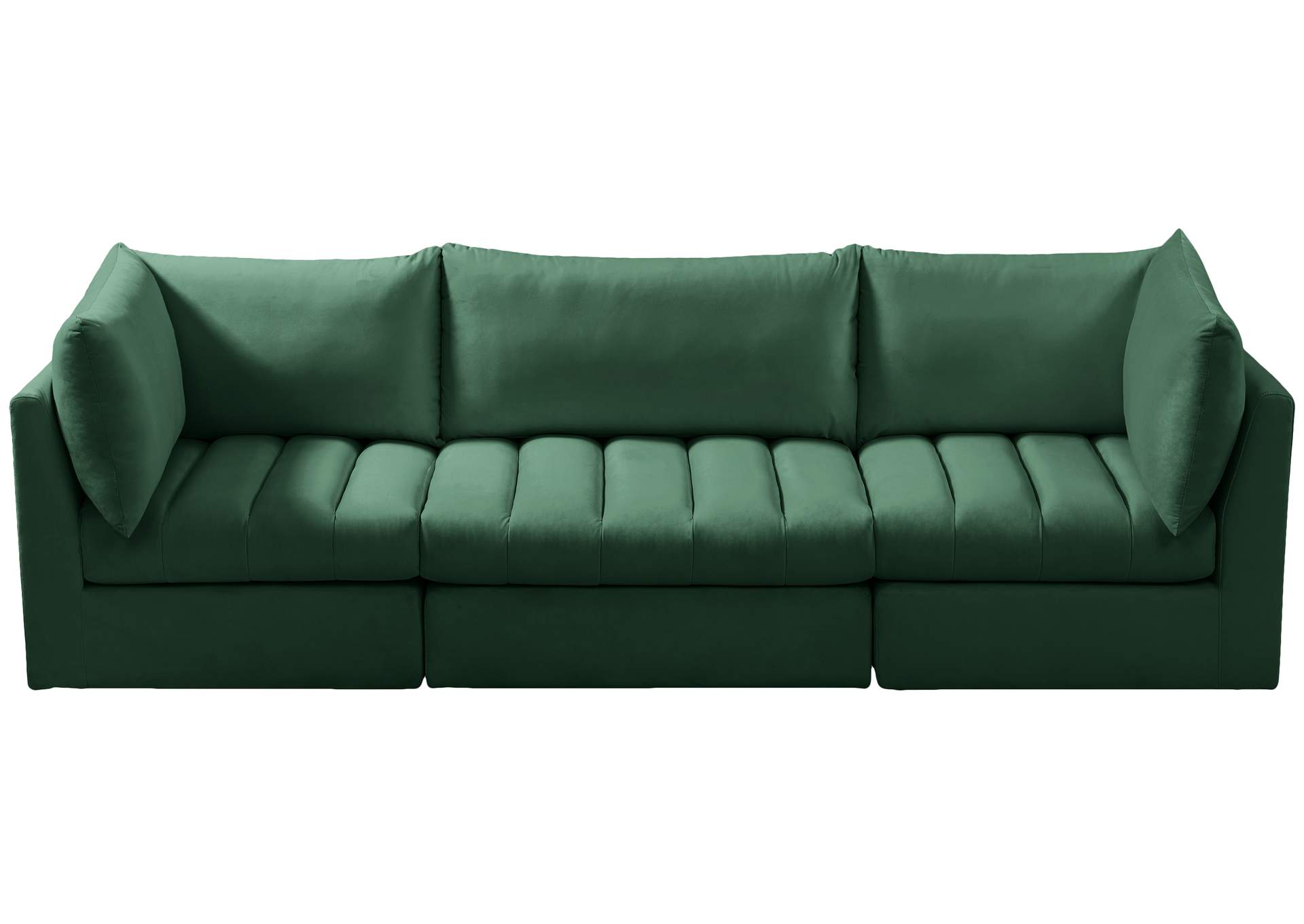 Jacob Green Velvet Modular Sofa,Meridian Furniture