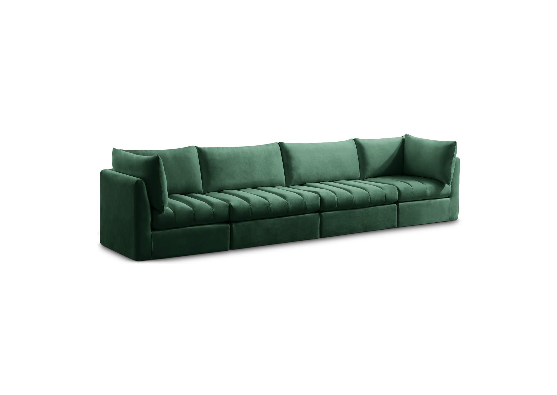 Jacob Green Velvet Modular Sofa,Meridian Furniture