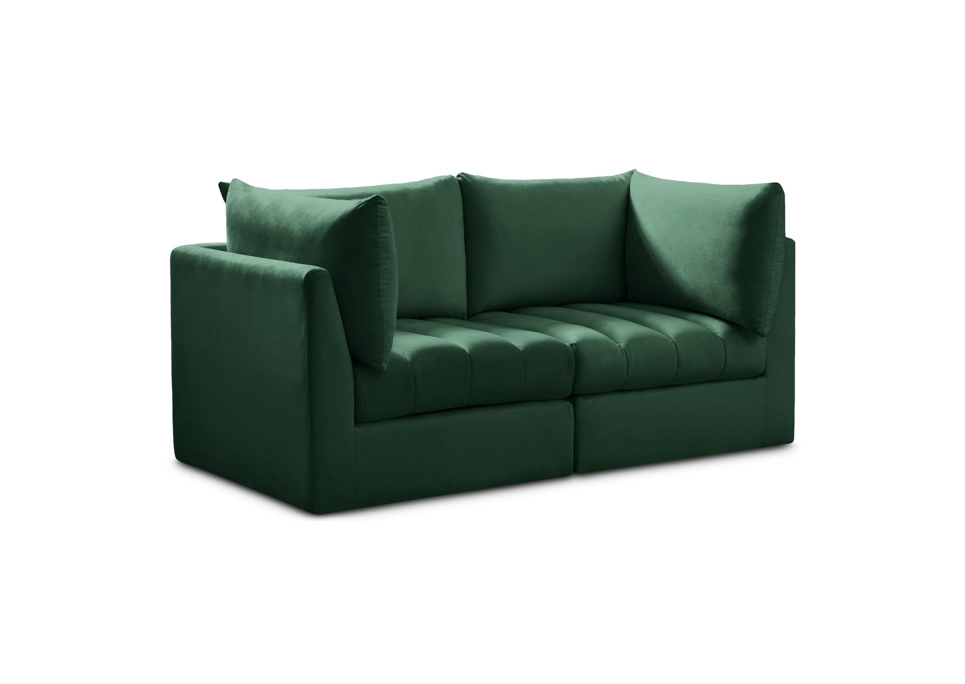 Jacob Green Velvet Modular Sofa,Meridian Furniture