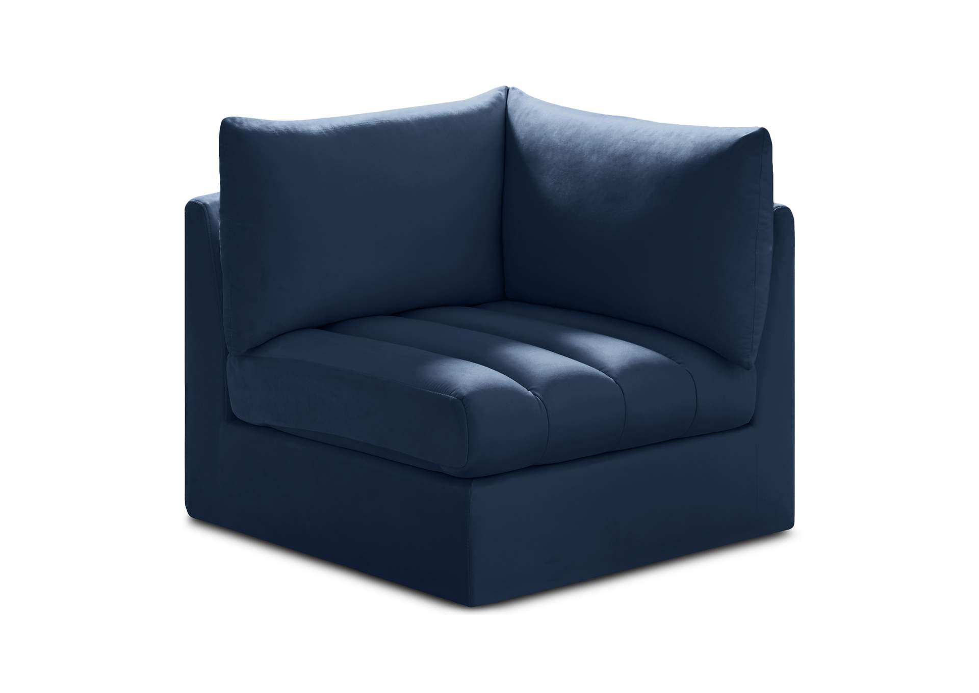 Jacob Navy Velvet Corner,Meridian Furniture