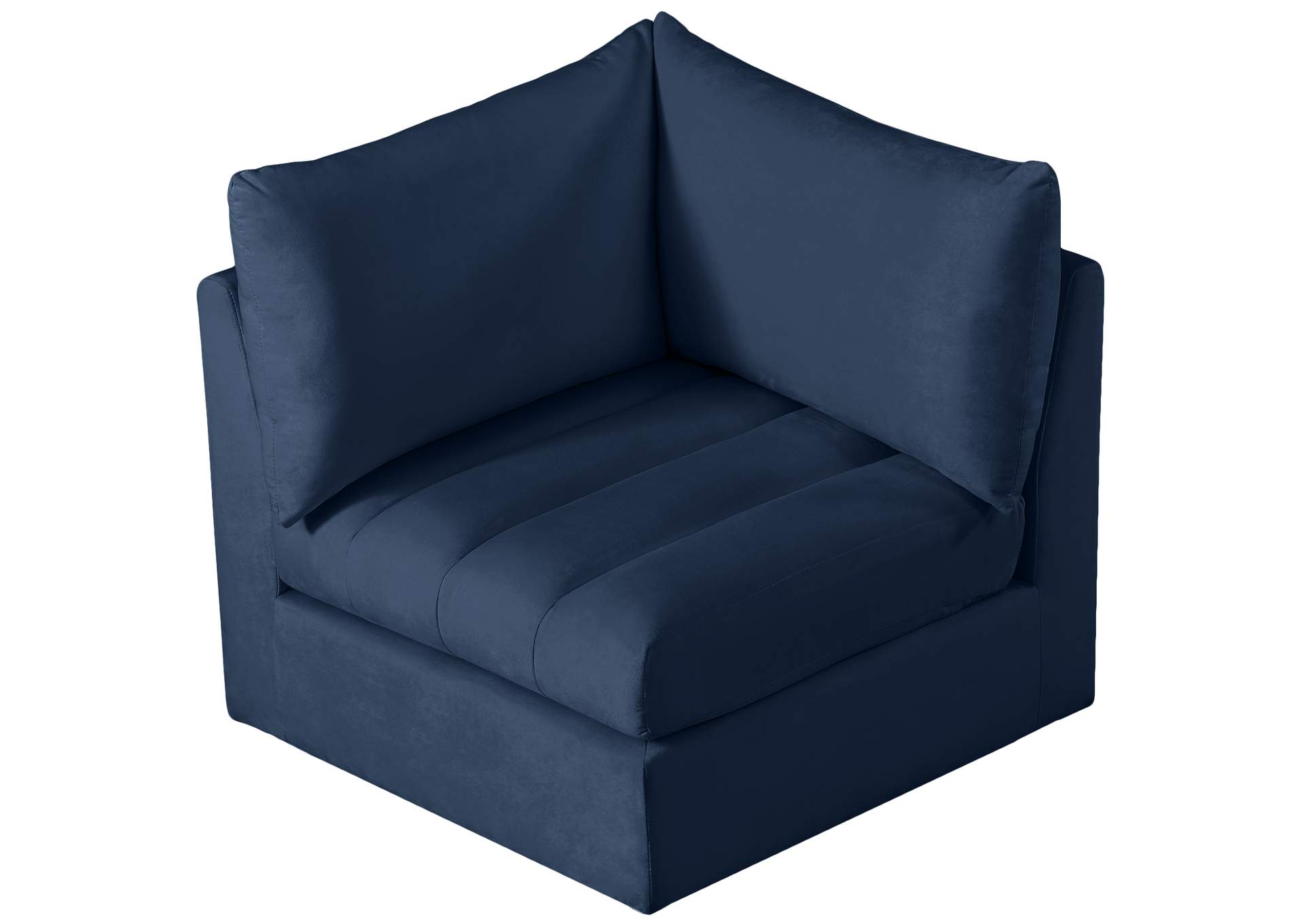 Jacob Navy Velvet Corner,Meridian Furniture