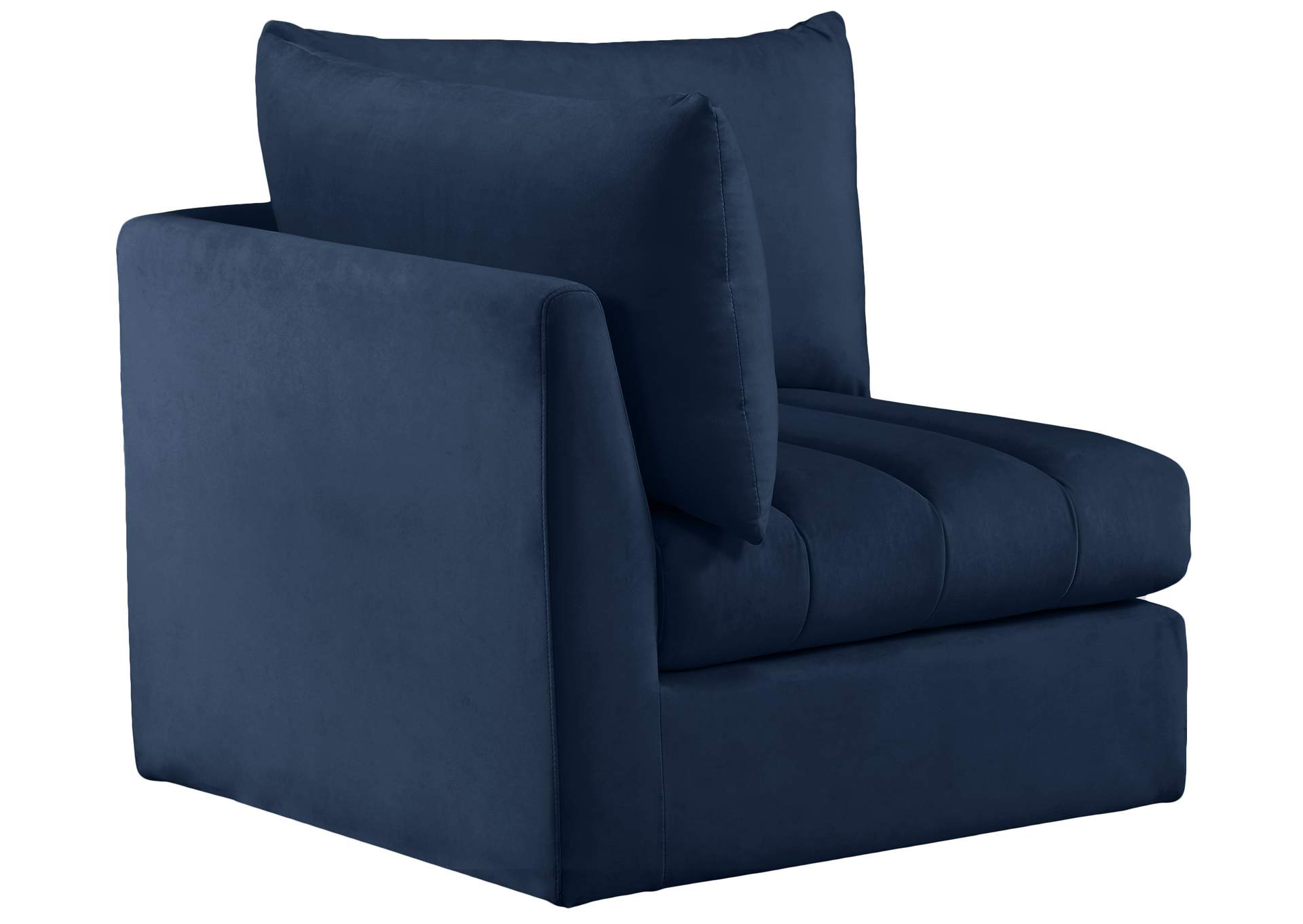 Jacob Navy Velvet Corner,Meridian Furniture