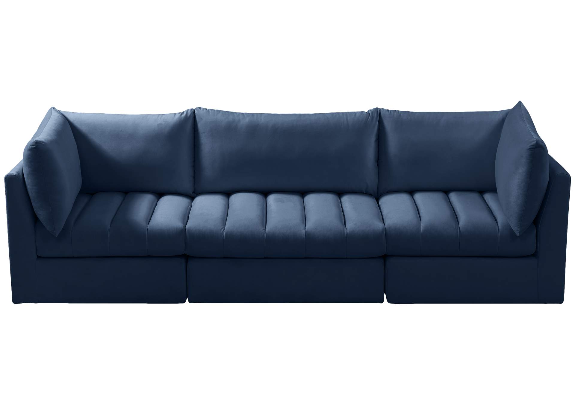 Jacob Navy Velvet Modular Sofa,Meridian Furniture