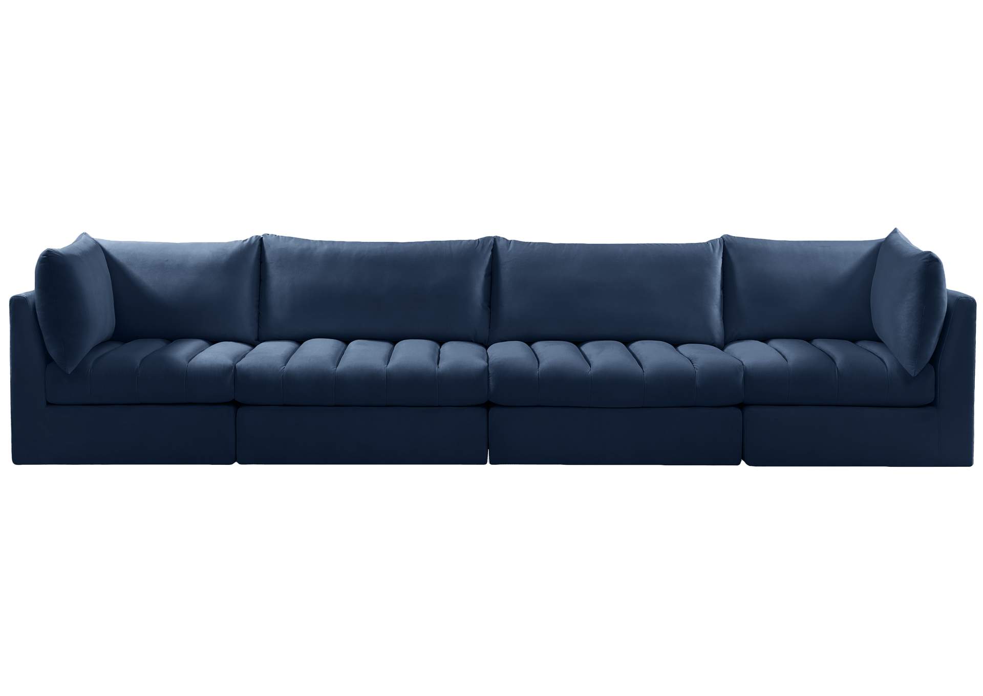 Jacob Navy Velvet Modular Sofa,Meridian Furniture