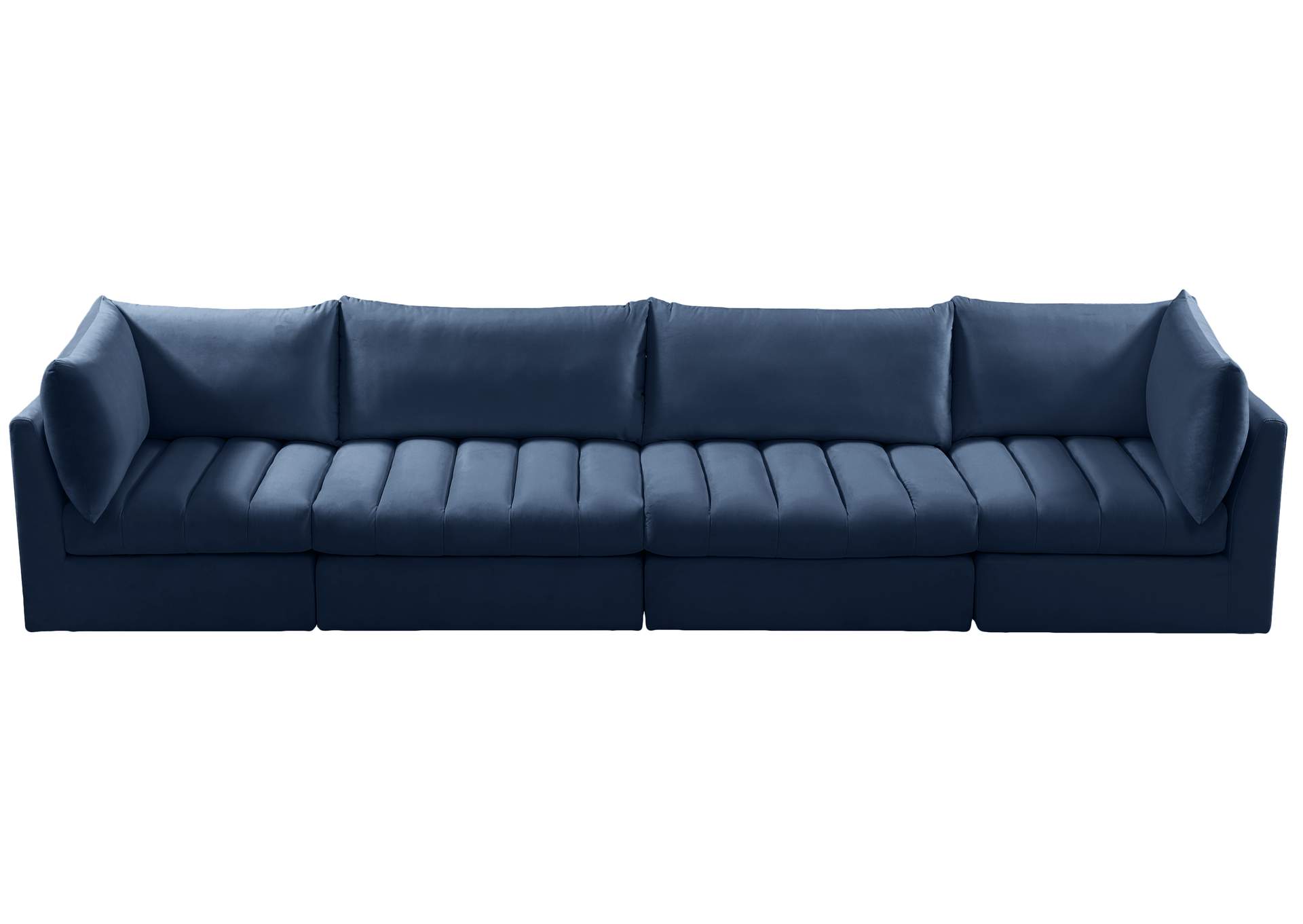 Jacob Navy Velvet Modular Sofa,Meridian Furniture