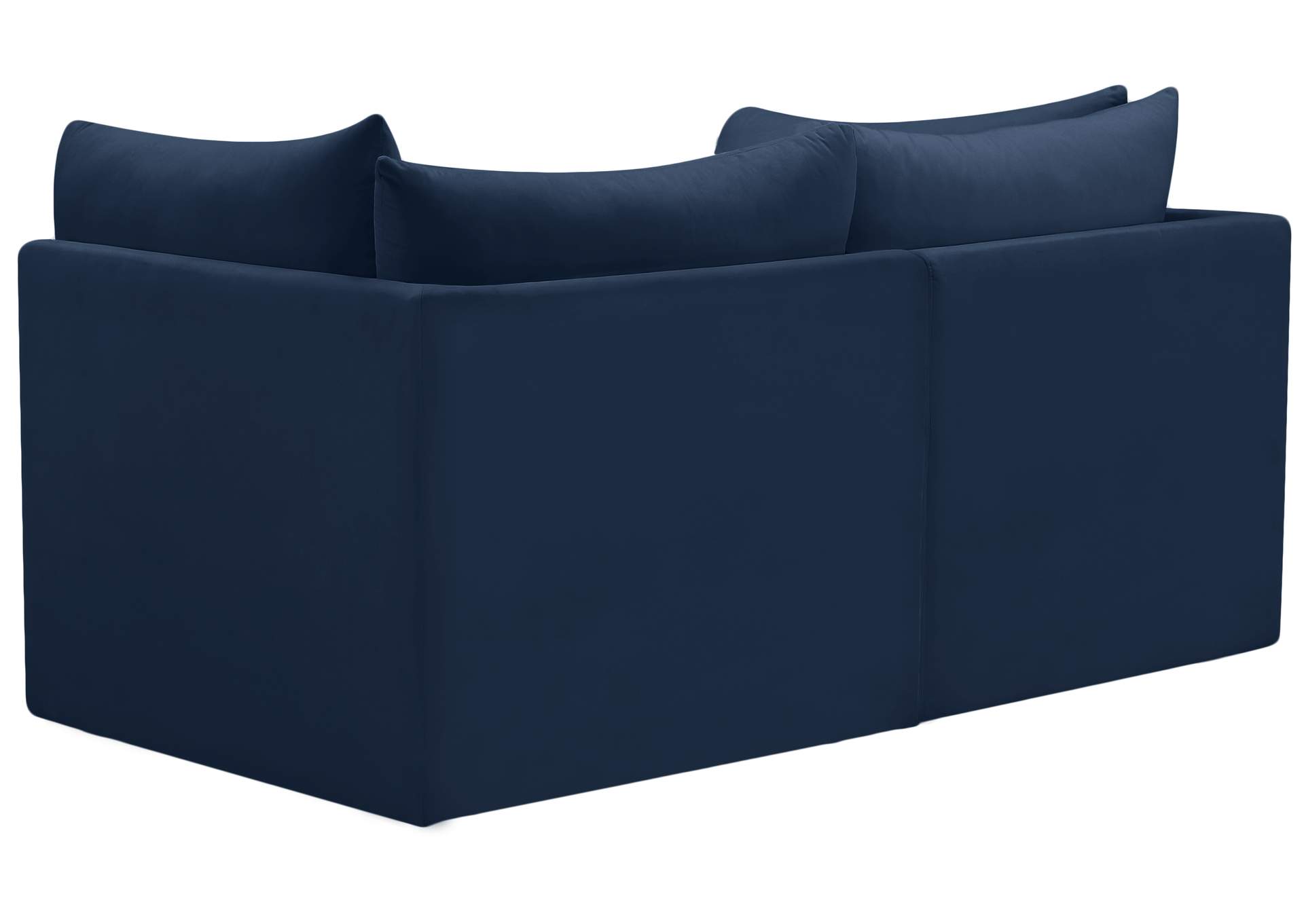 Jacob Navy Velvet Modular Sofa,Meridian Furniture