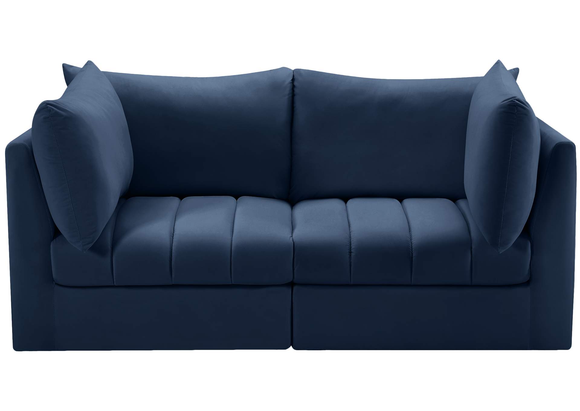 Jacob Navy Velvet Modular Sofa,Meridian Furniture