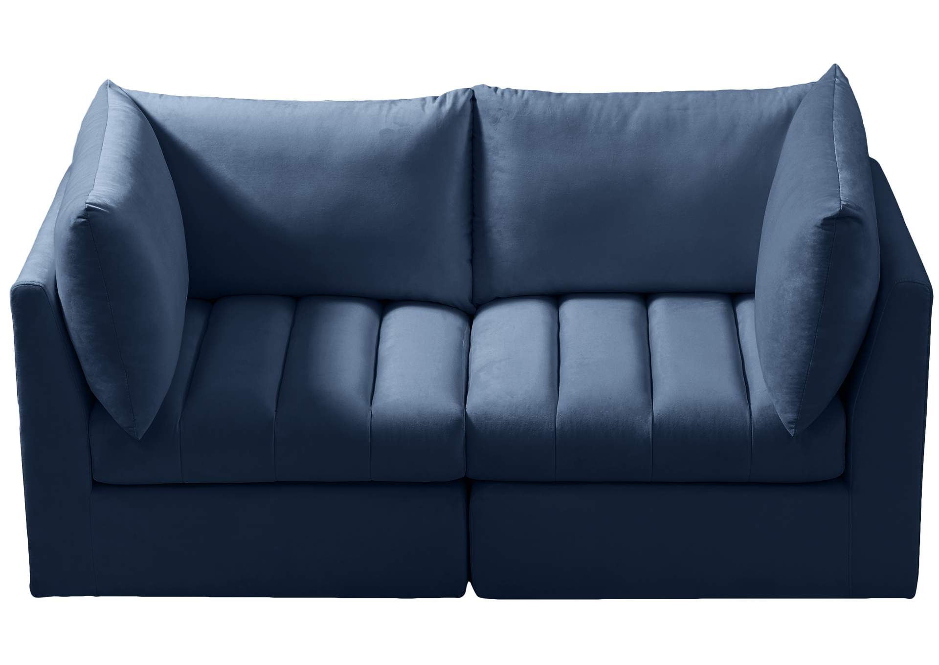 Jacob Navy Velvet Modular Sofa,Meridian Furniture