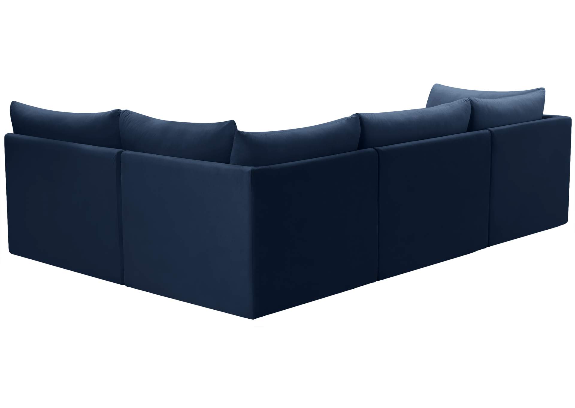 Jacob Navy Velvet Modular Sectional,Meridian Furniture