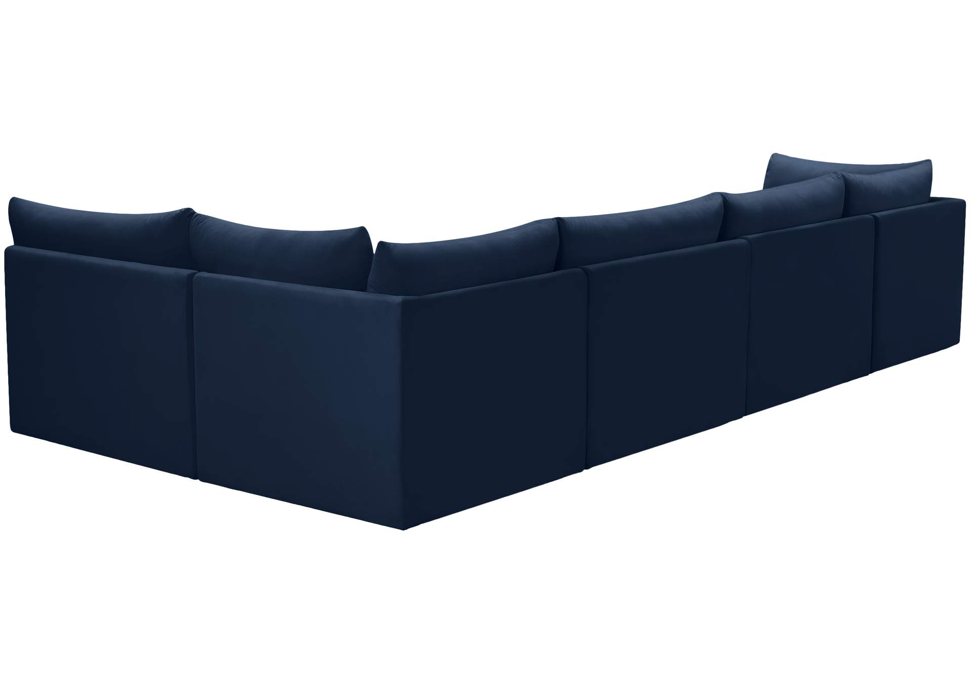 Jacob Navy Velvet Modular Sectional,Meridian Furniture