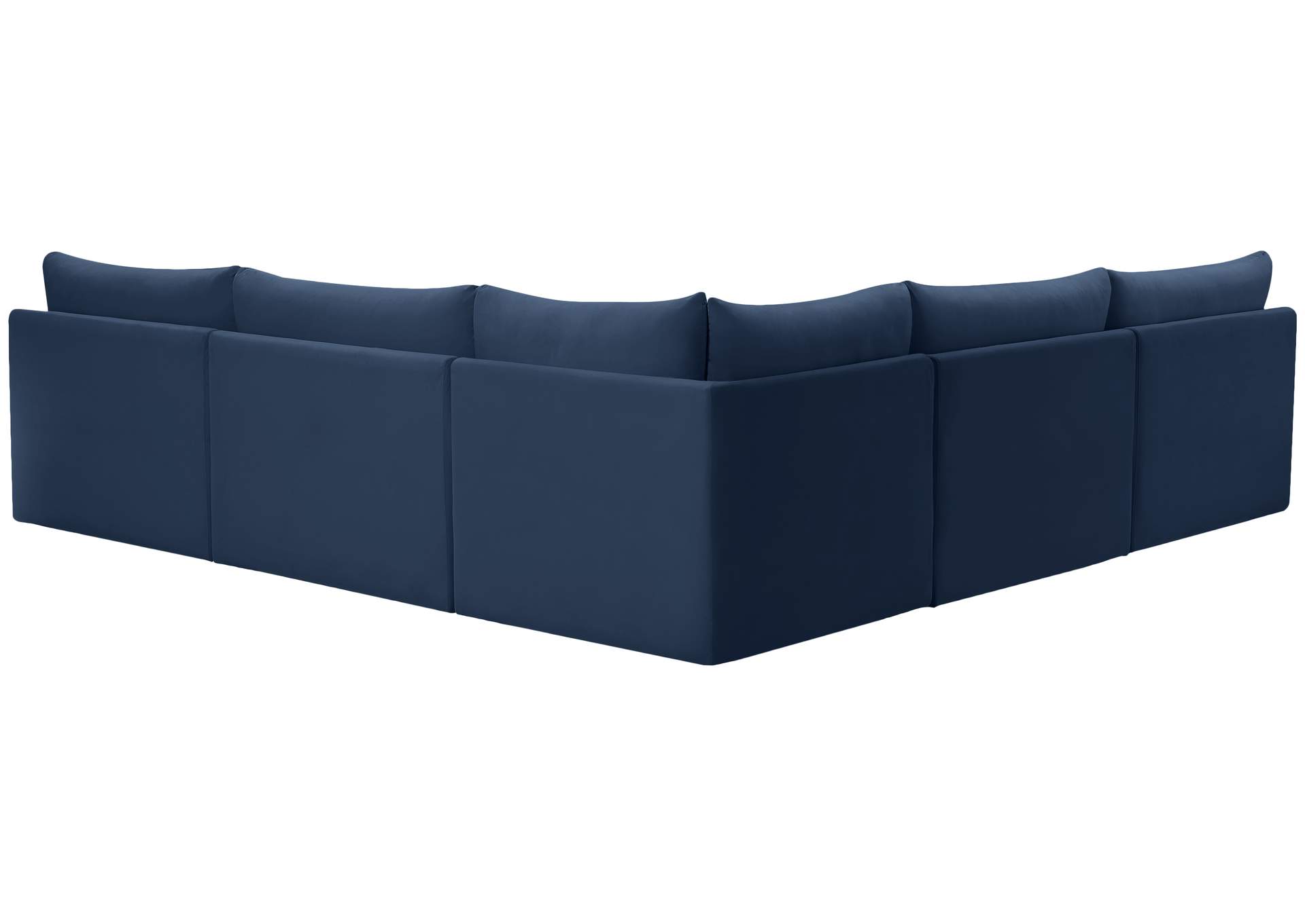 Jacob Navy Velvet Modular Sectional,Meridian Furniture