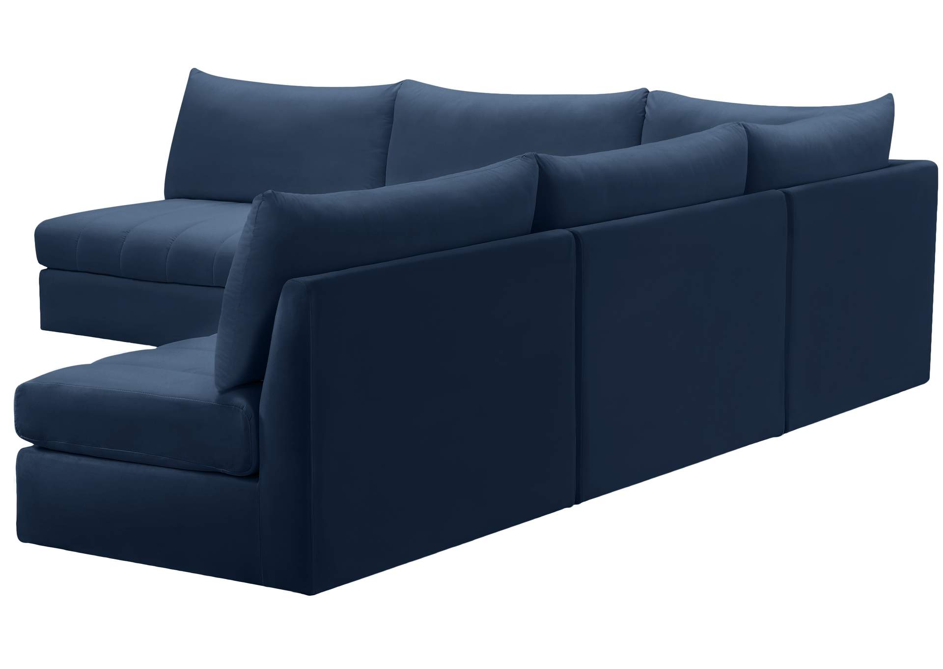 Jacob Navy Velvet Modular Sectional,Meridian Furniture