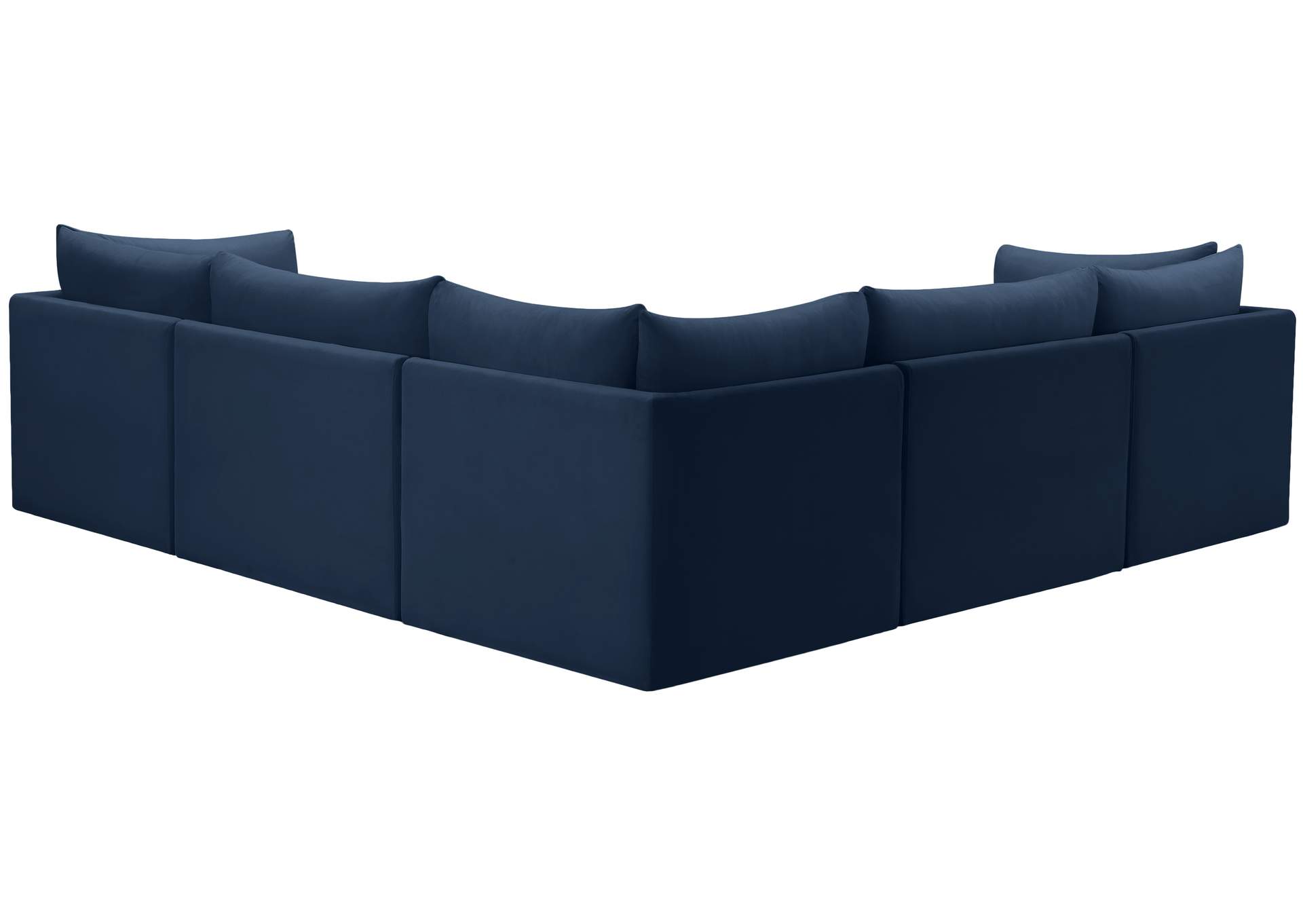 Jacob Navy Velvet Modular Sectional,Meridian Furniture