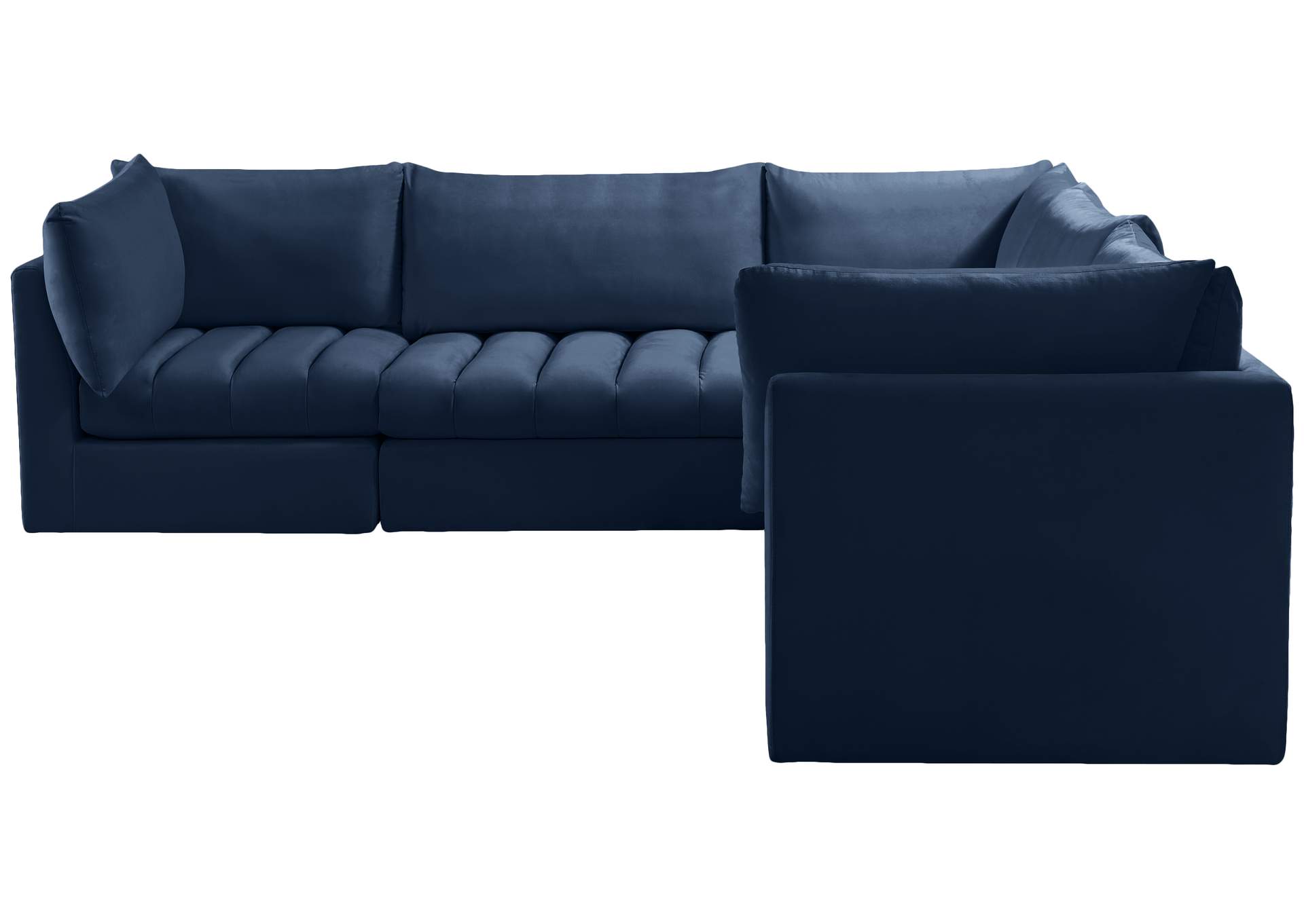 Jacob Navy Velvet Modular Sectional,Meridian Furniture