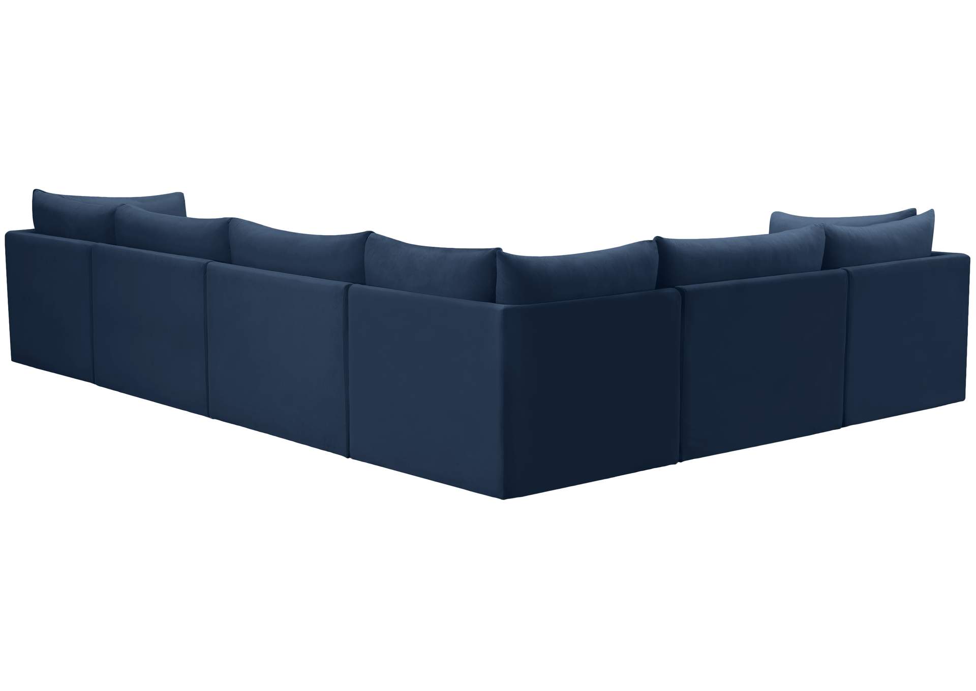 Jacob Navy Velvet Modular Sectional,Meridian Furniture