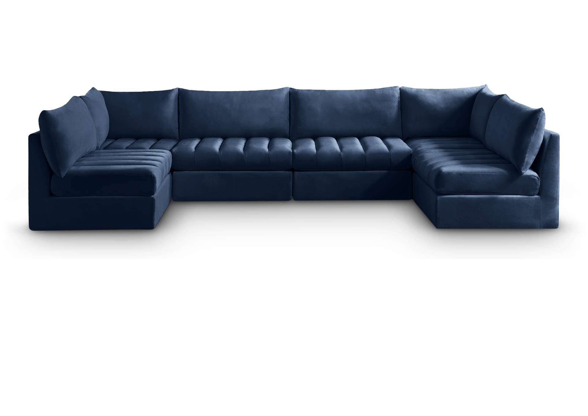 Jacob Navy Velvet Modular Sectional,Meridian Furniture