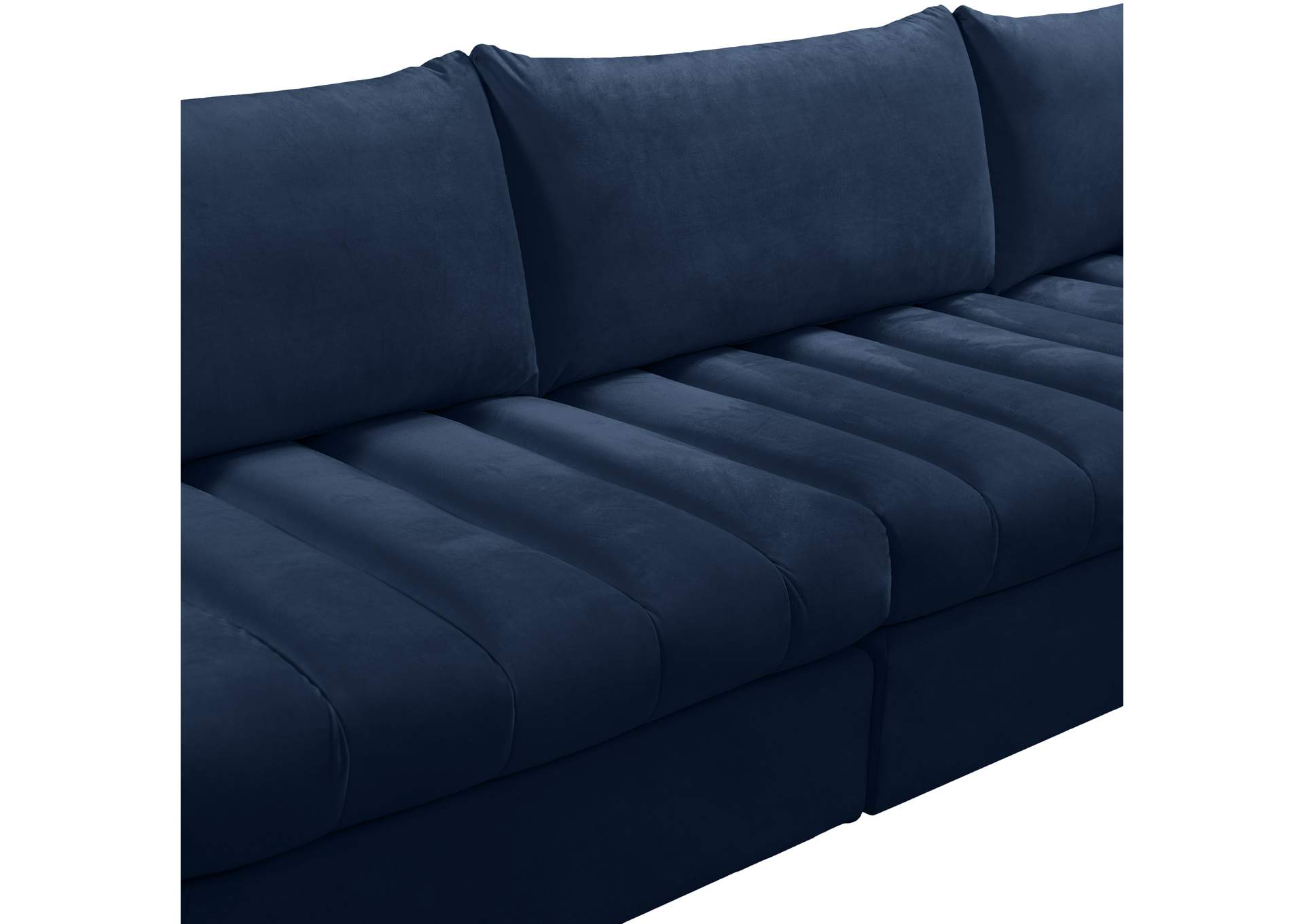 Jacob Navy Velvet Modular Sectional,Meridian Furniture