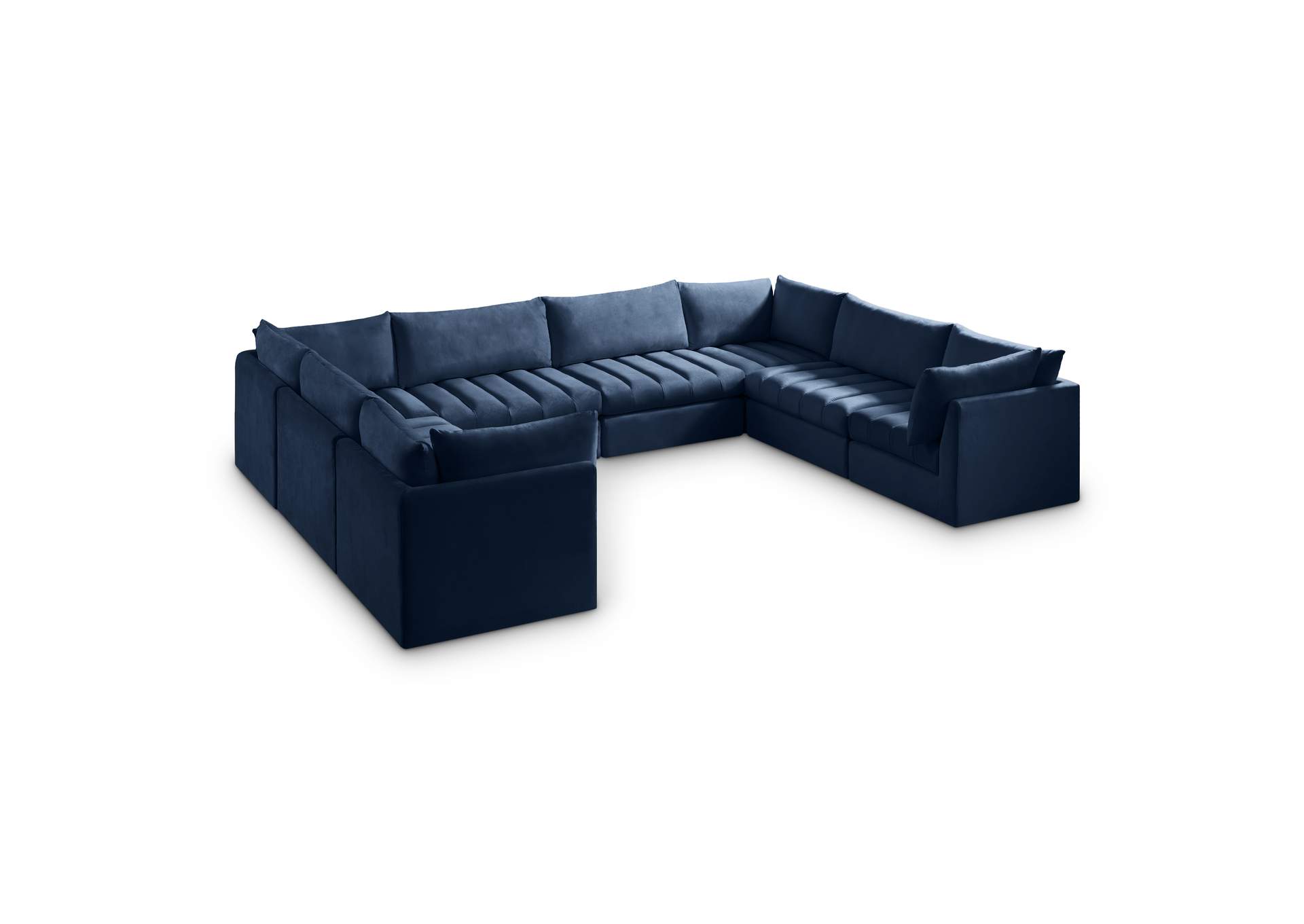 Jacob Navy Velvet Modular Sectional,Meridian Furniture