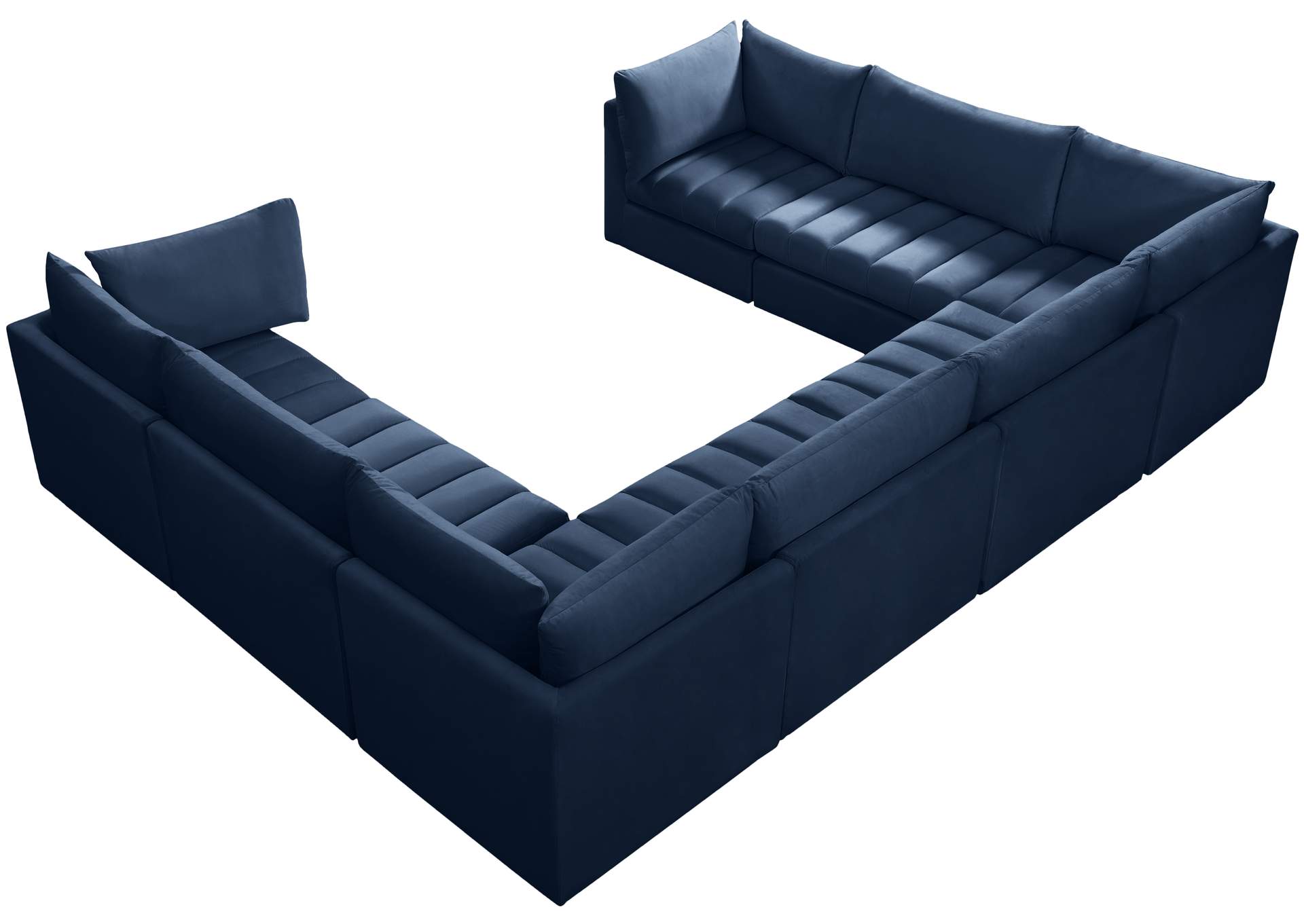 Jacob Navy Velvet Modular Sectional,Meridian Furniture