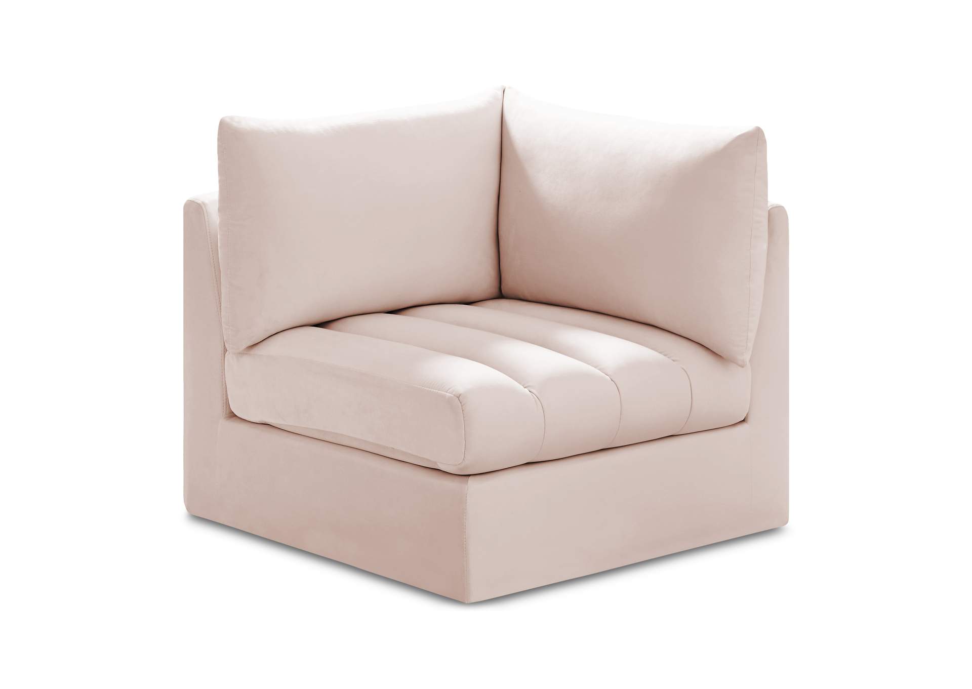 Jacob Pink Velvet Corner,Meridian Furniture